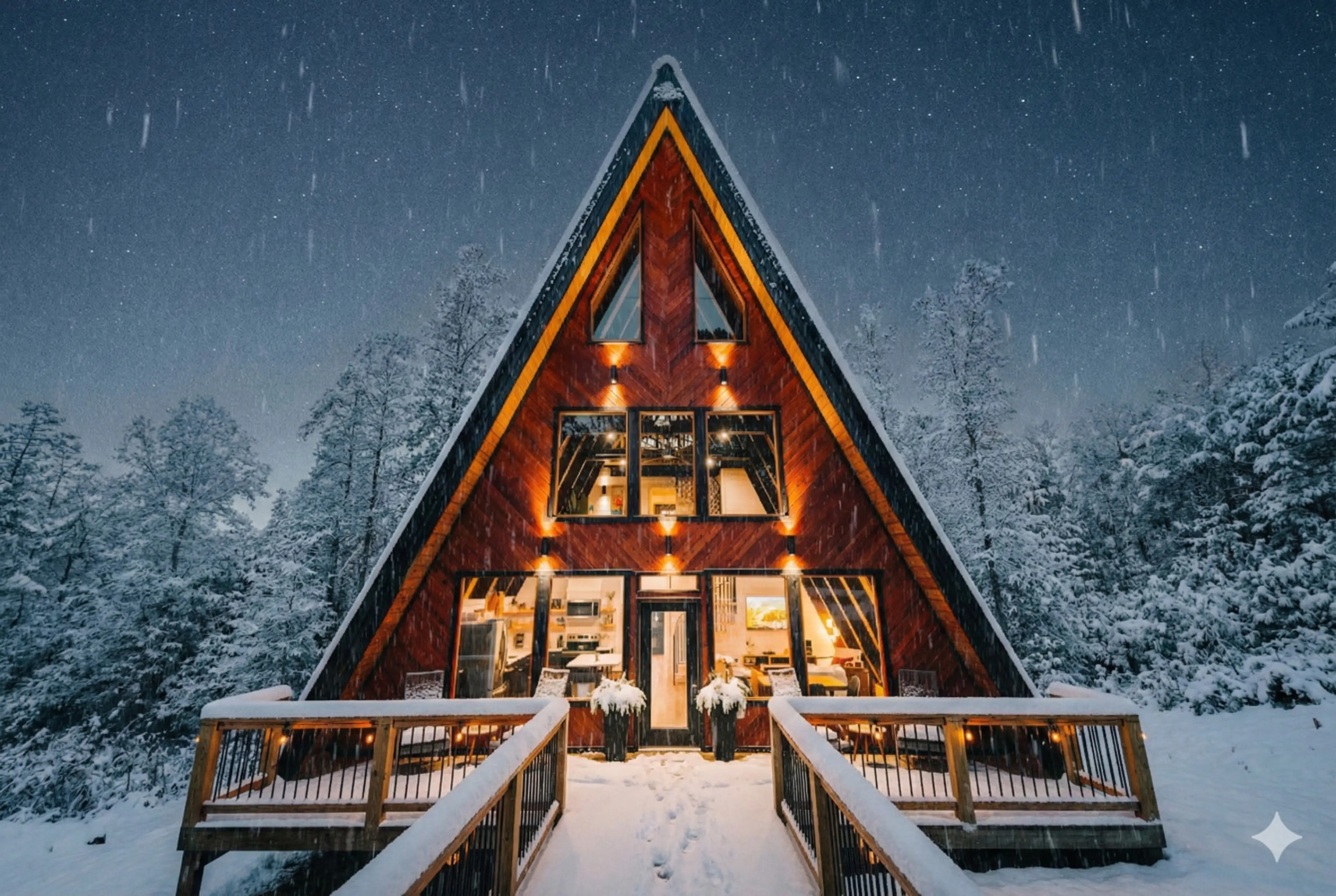 Welcome to Cooper Pines by The Hideaways, a three-story A-frame that's so stunning, it'll make your friends jealous. Tucked away near Red River Gorge and Daniel Boone National Forest, this is your new adventure basecamp.