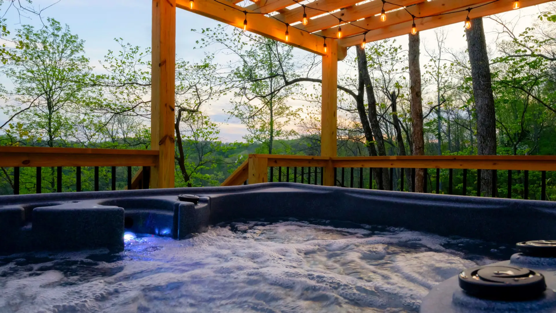 Soak in the relaxation and quiet offered at Moonlight Ridge. The front porch makes for a slow, relaxing start to the day with a warm cup of coffee in your hand!