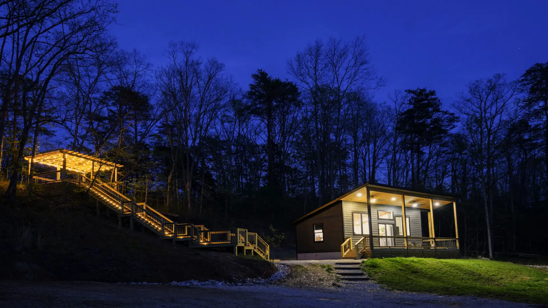 Moonlight Ridge is tucked in the trees located just minutes from the Red River Gorge