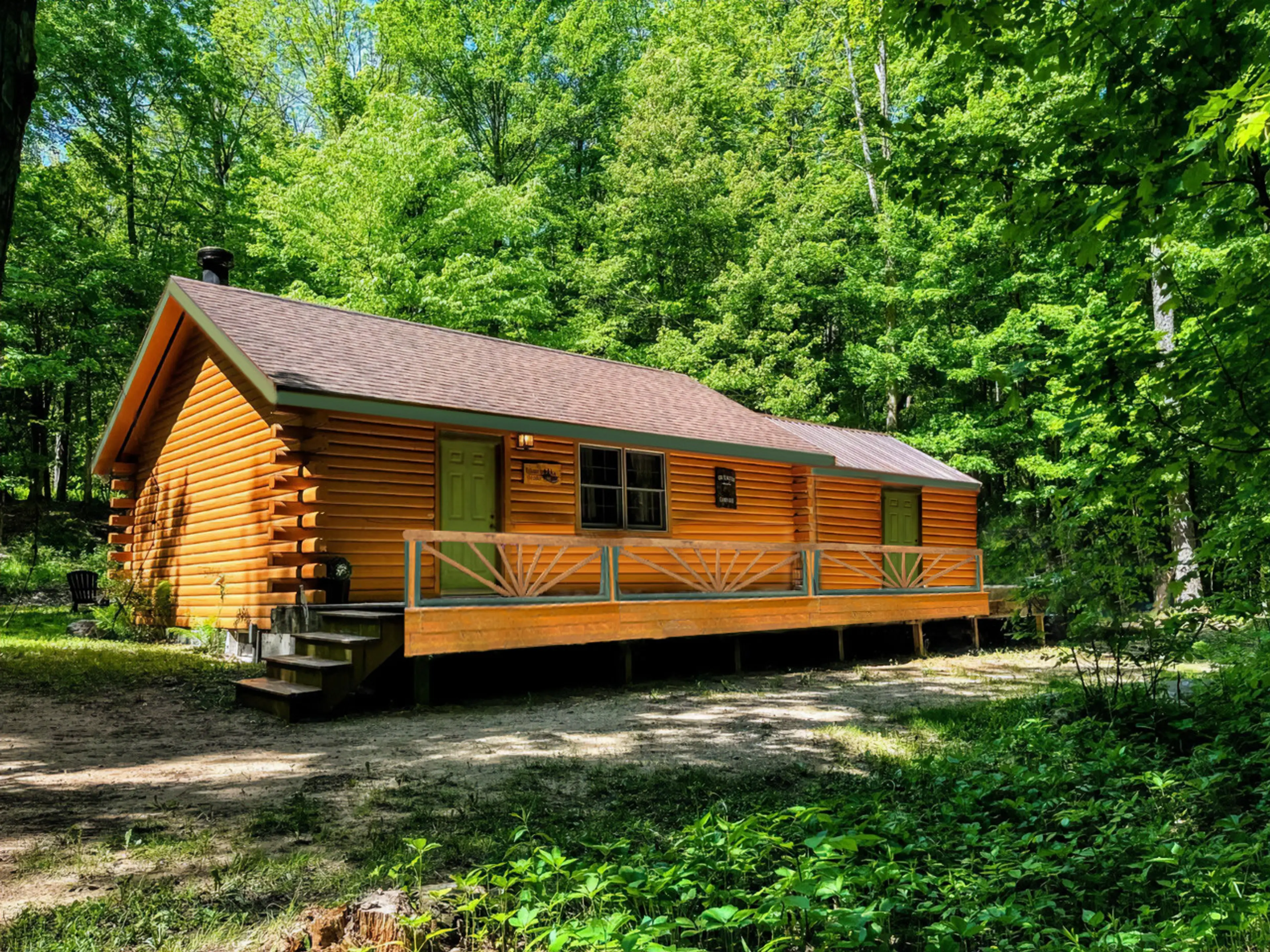 Private Adirondack cabin nestled on 30 acres of forest along the St. Regis River