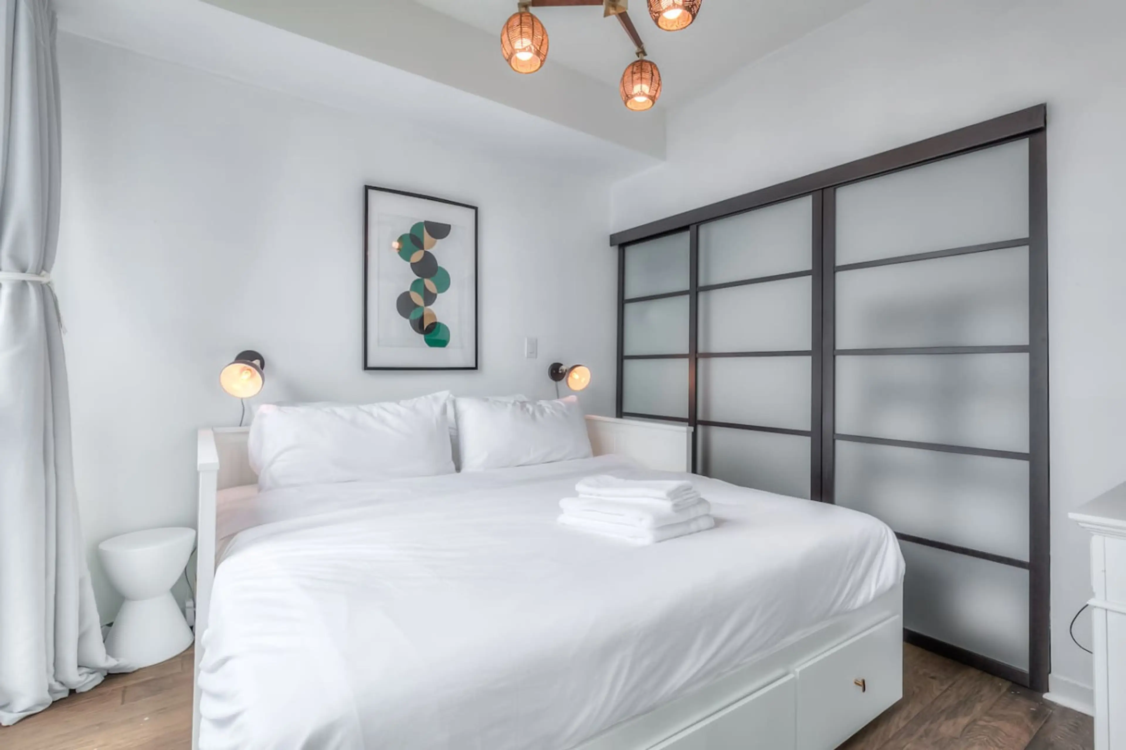 Sleep soundly on plush beds with hotel-quality linens and duvets.