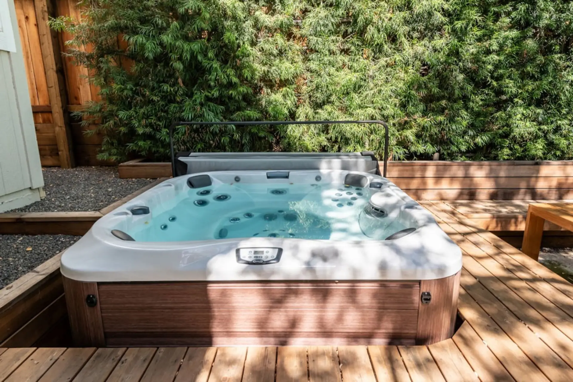 Relax and unwind in the jacuzzi!