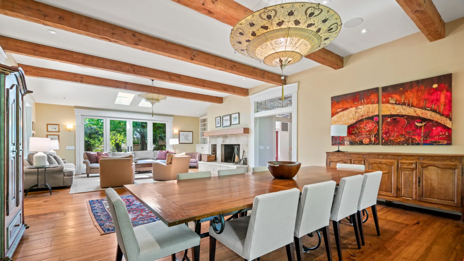 Elevate your dining experience by using the stunning dining room.