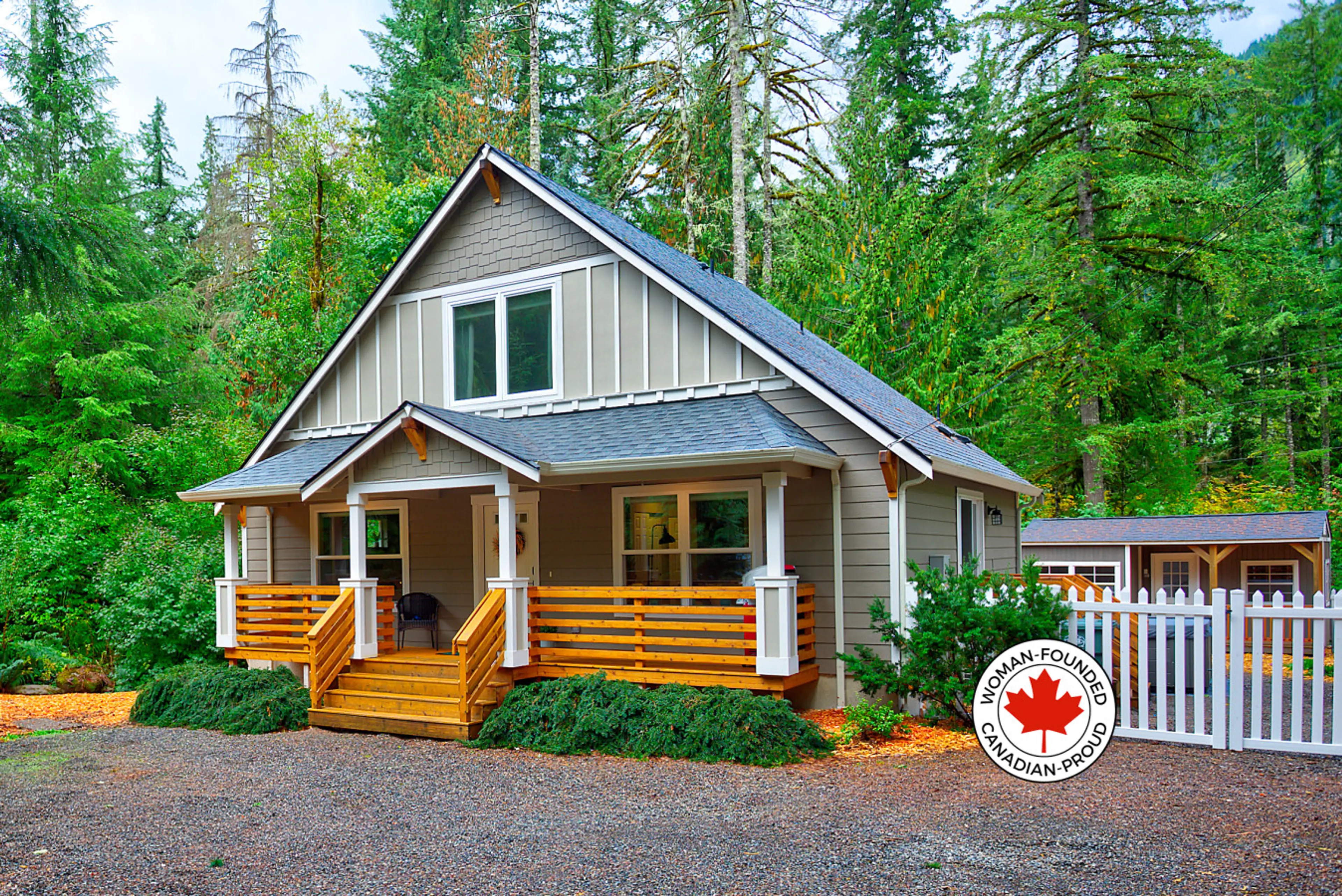 Baker Bliss Cabin Proudly Woman Founded Canadian Proud