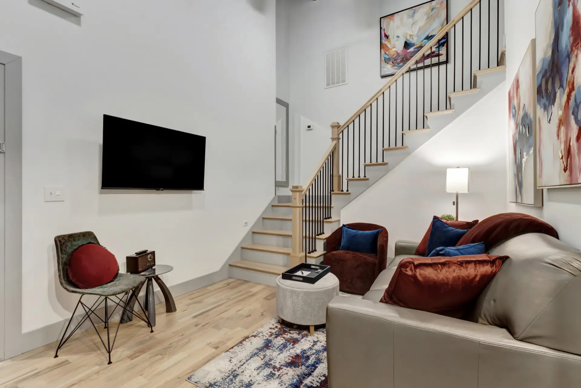 Living Area with 50" Smart TV