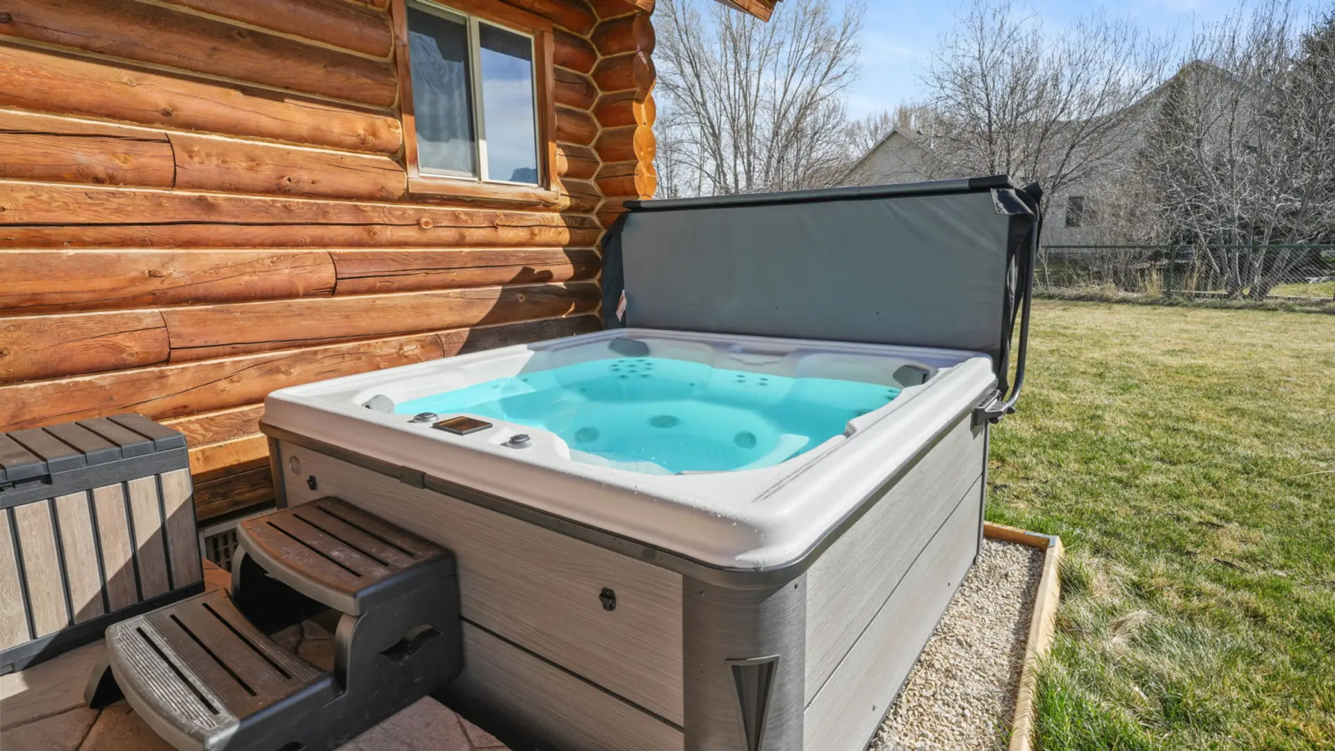 Hot tub for relaxing evenings