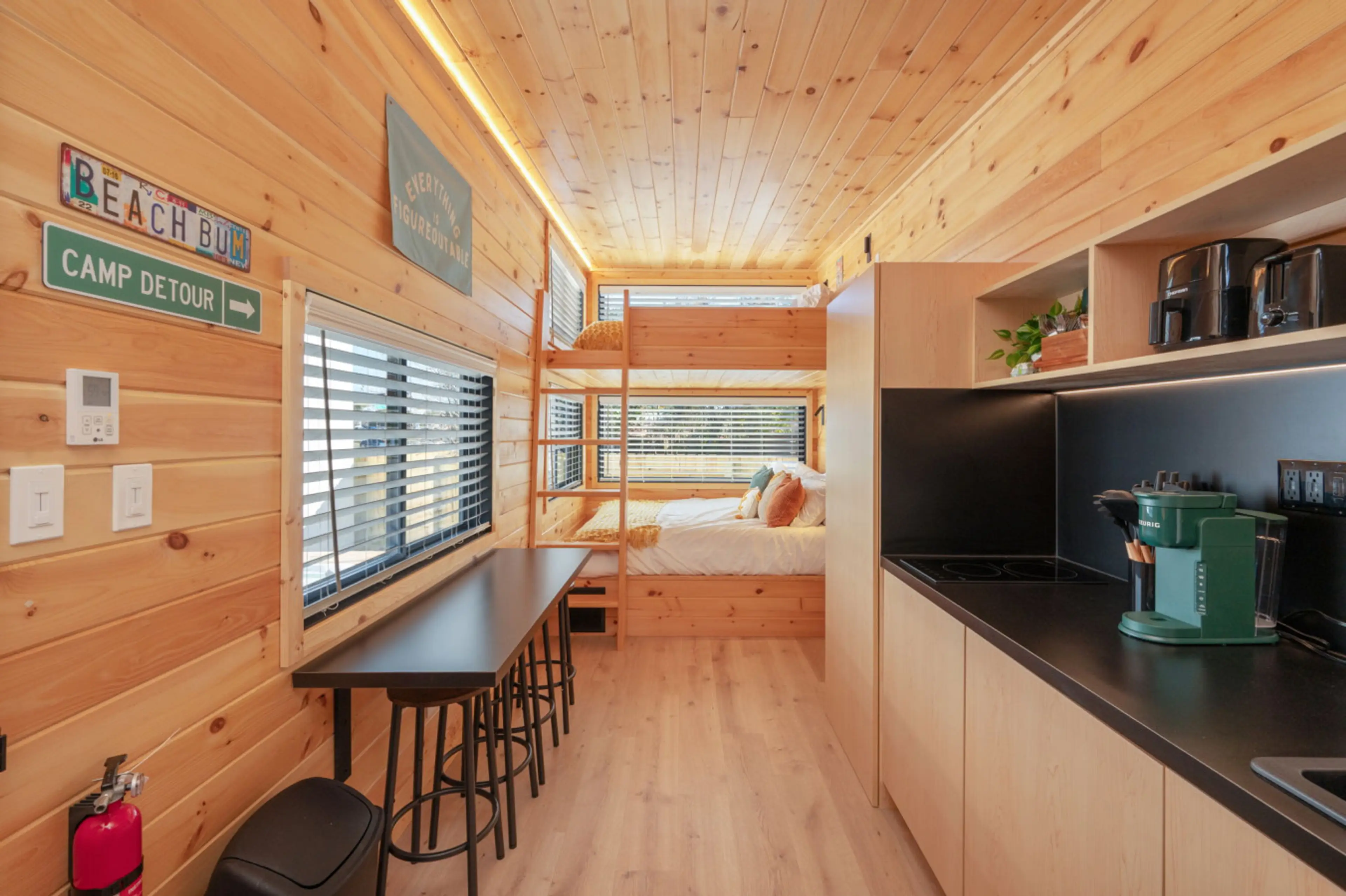 Cabin Unit 9: practical, cozy, and ready for your stay.