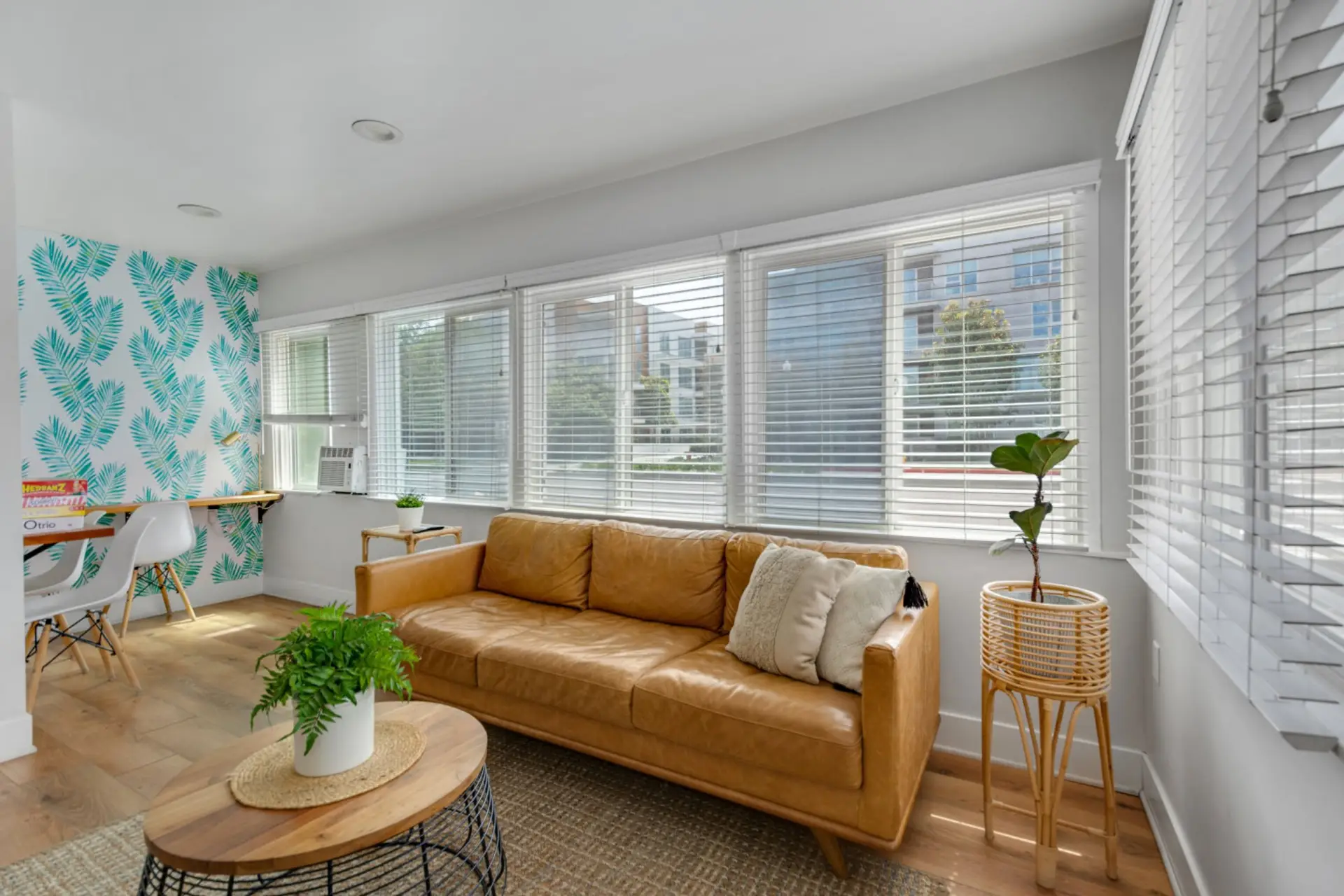 Open living space with lots of window to let in the ocean breeze!