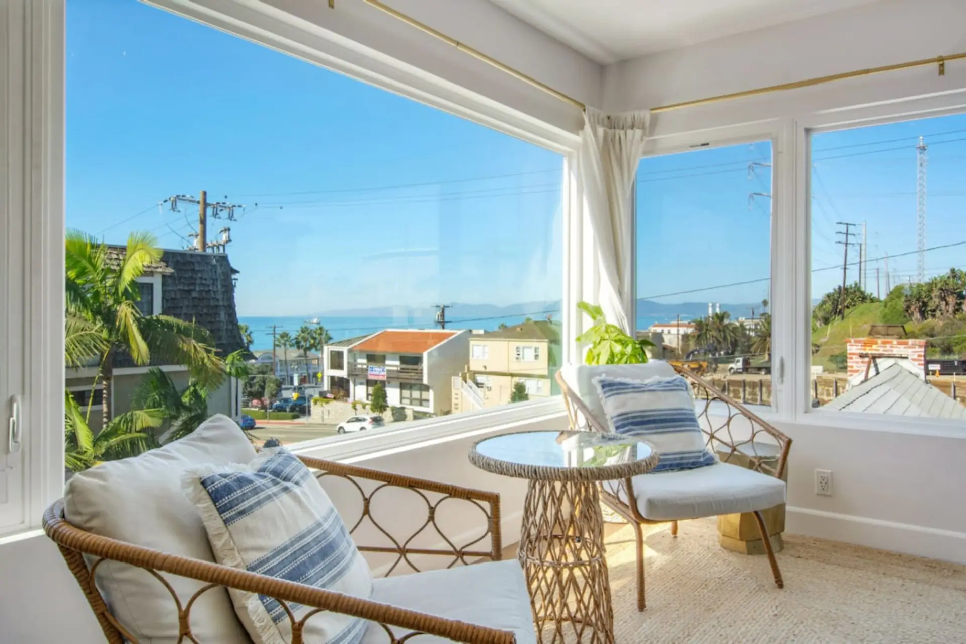 breathtaking ocean views that greet you through the expansive living room windows