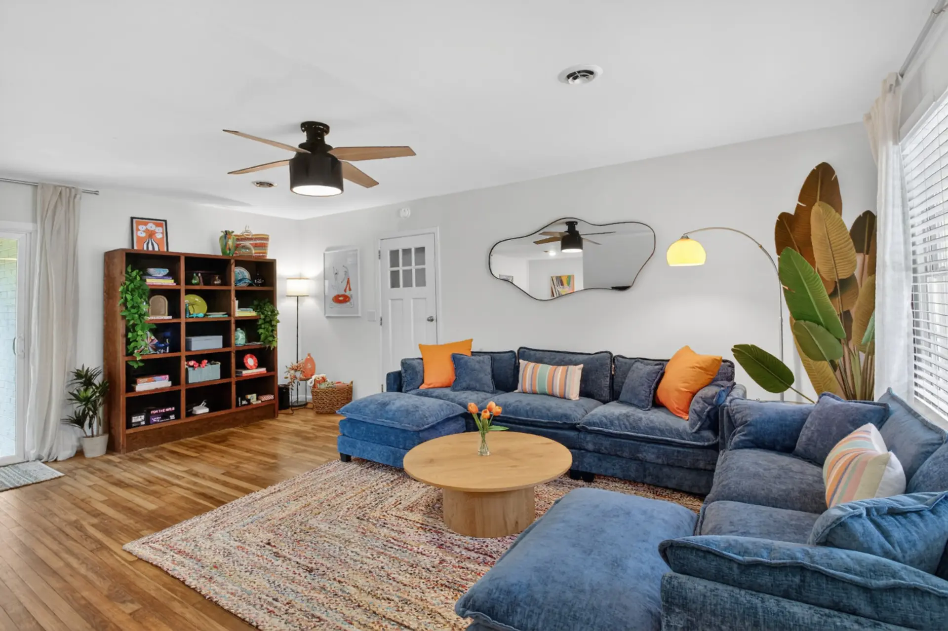 The kind of space where movie marathons and late-night conversations happen naturally - plenty of room for your whole crew to spread out or pile onto the plush sectional