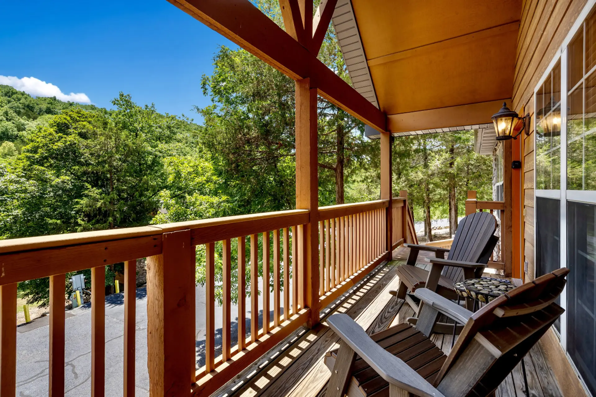 Amazing Front Porch with Rocking Chairs