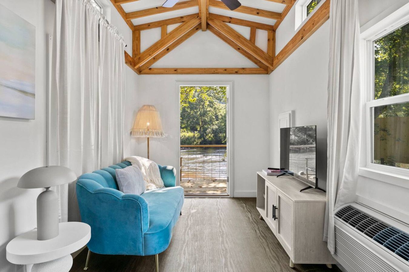 Breezy | Riverfront Tiny Home with King Bed & Deck