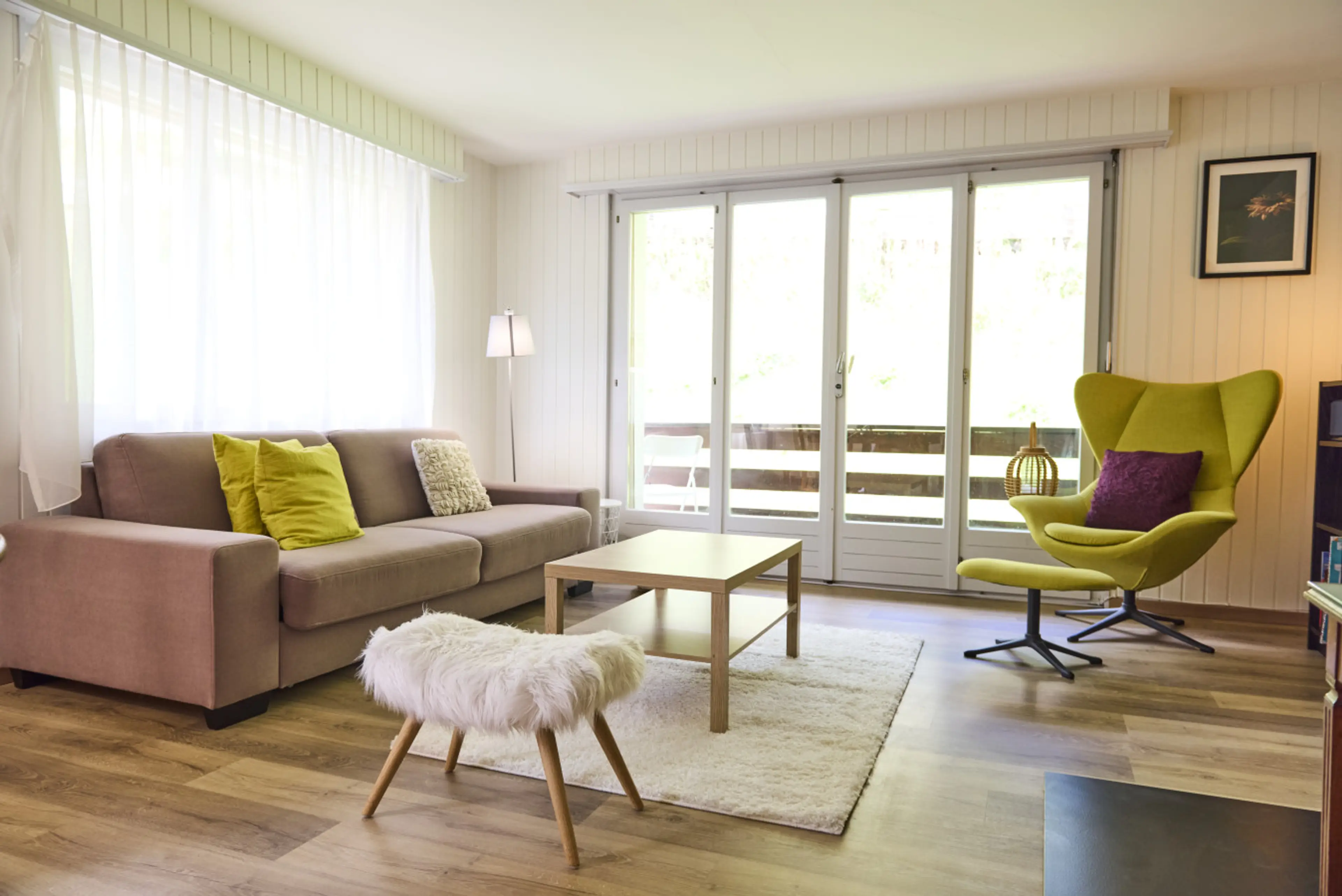 Sofabed in livingroom