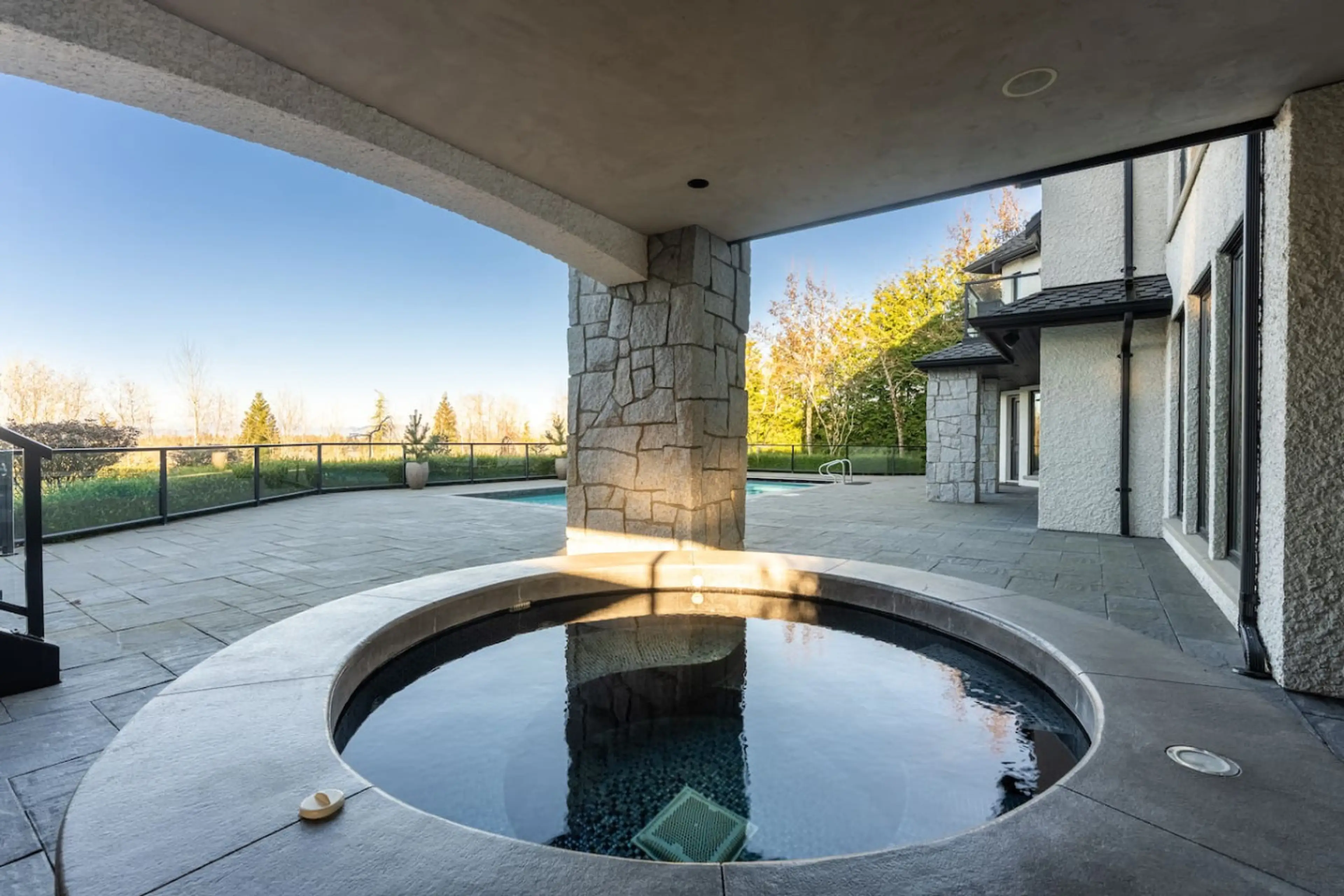 Unwind in the luxurious hot tub spa, the perfect retreat for relaxation and rejuvenation. ♨️✨ Enjoy a soothing soak under the stars. #HotTubSpa #RelaxAndUnwind #LuxuryLiving #SoothingSoak