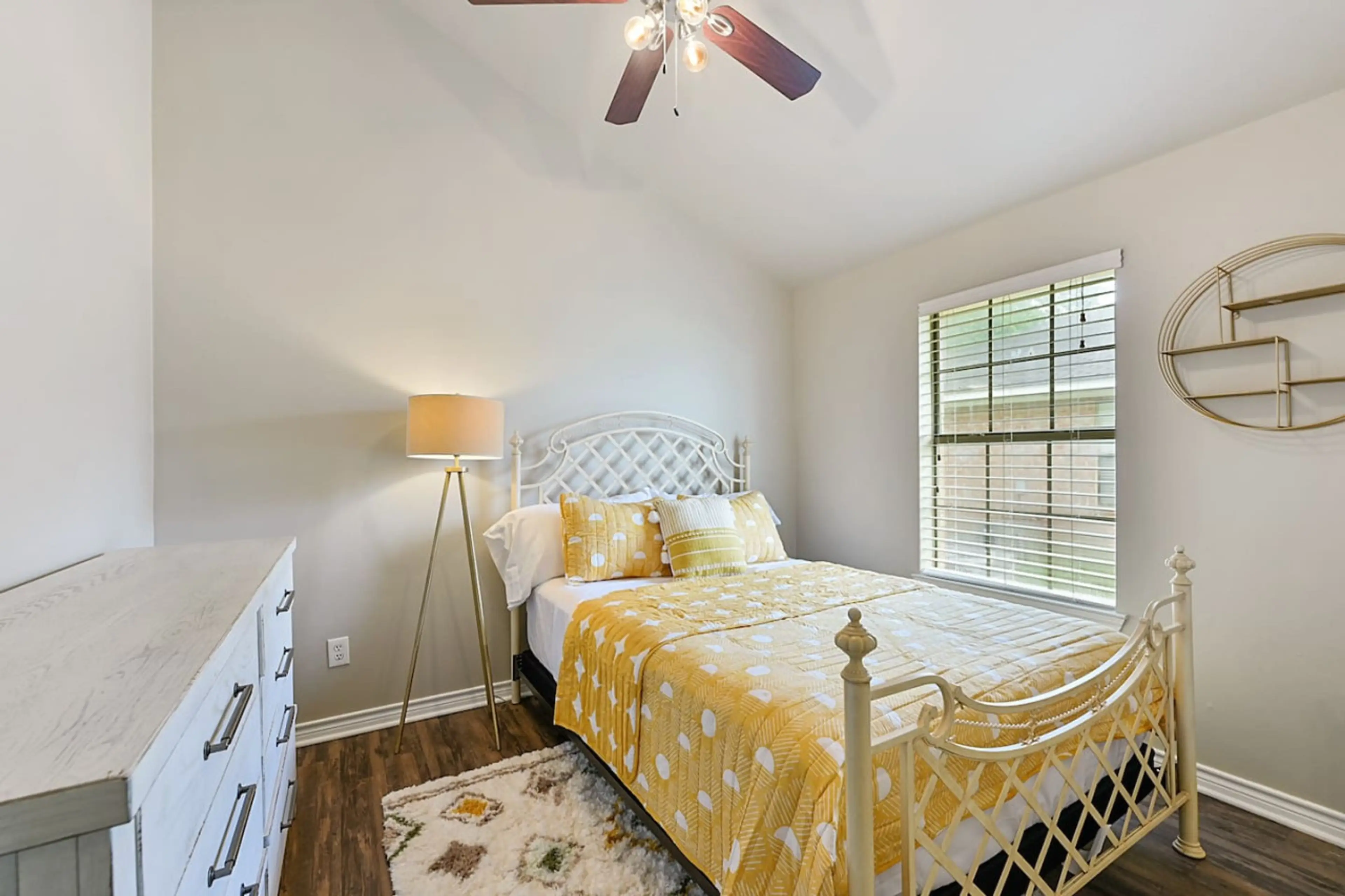 Bedroom #2 includes a queen size bed with vaulted ceilings