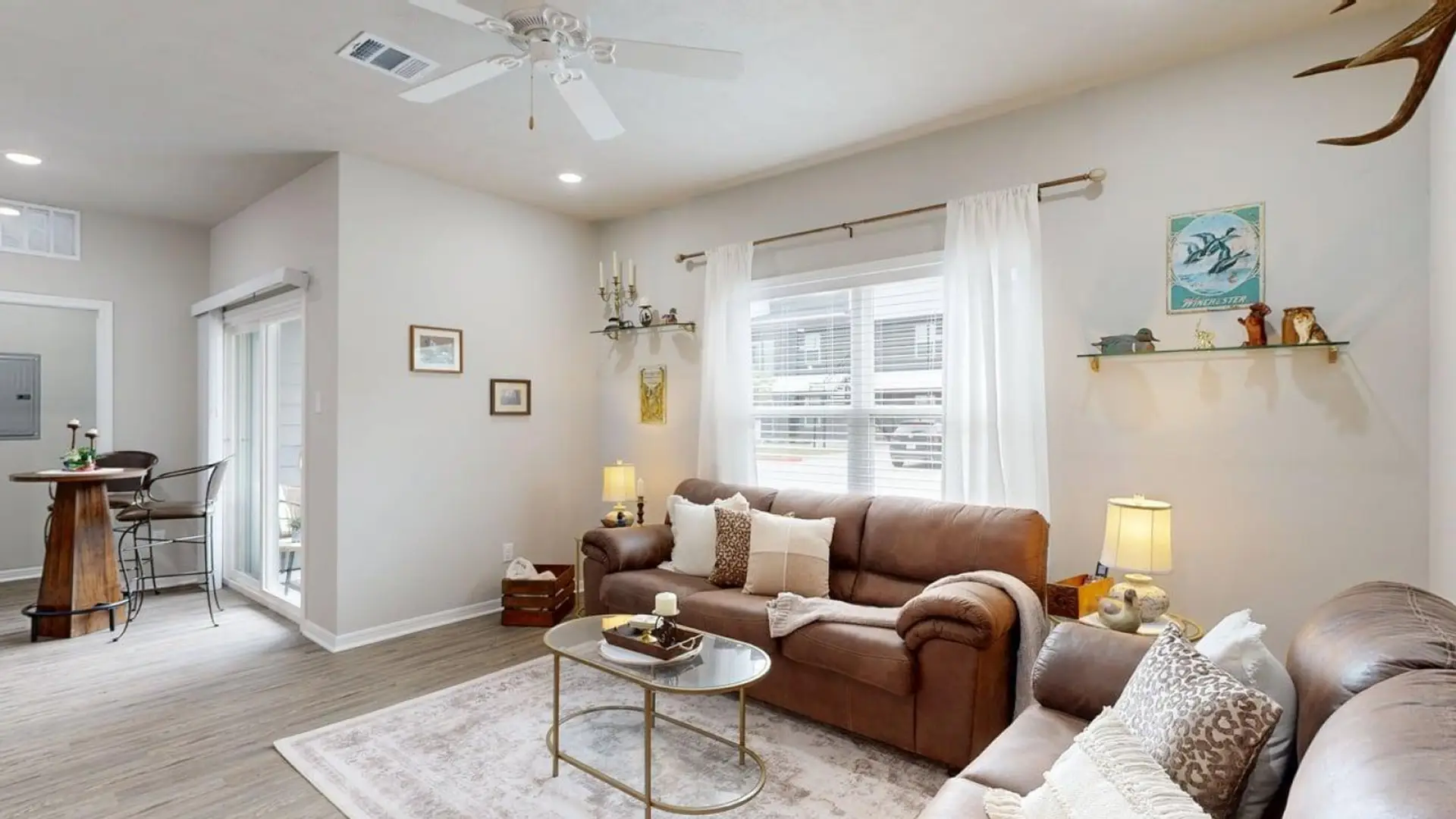 Living room space to gather and catch up