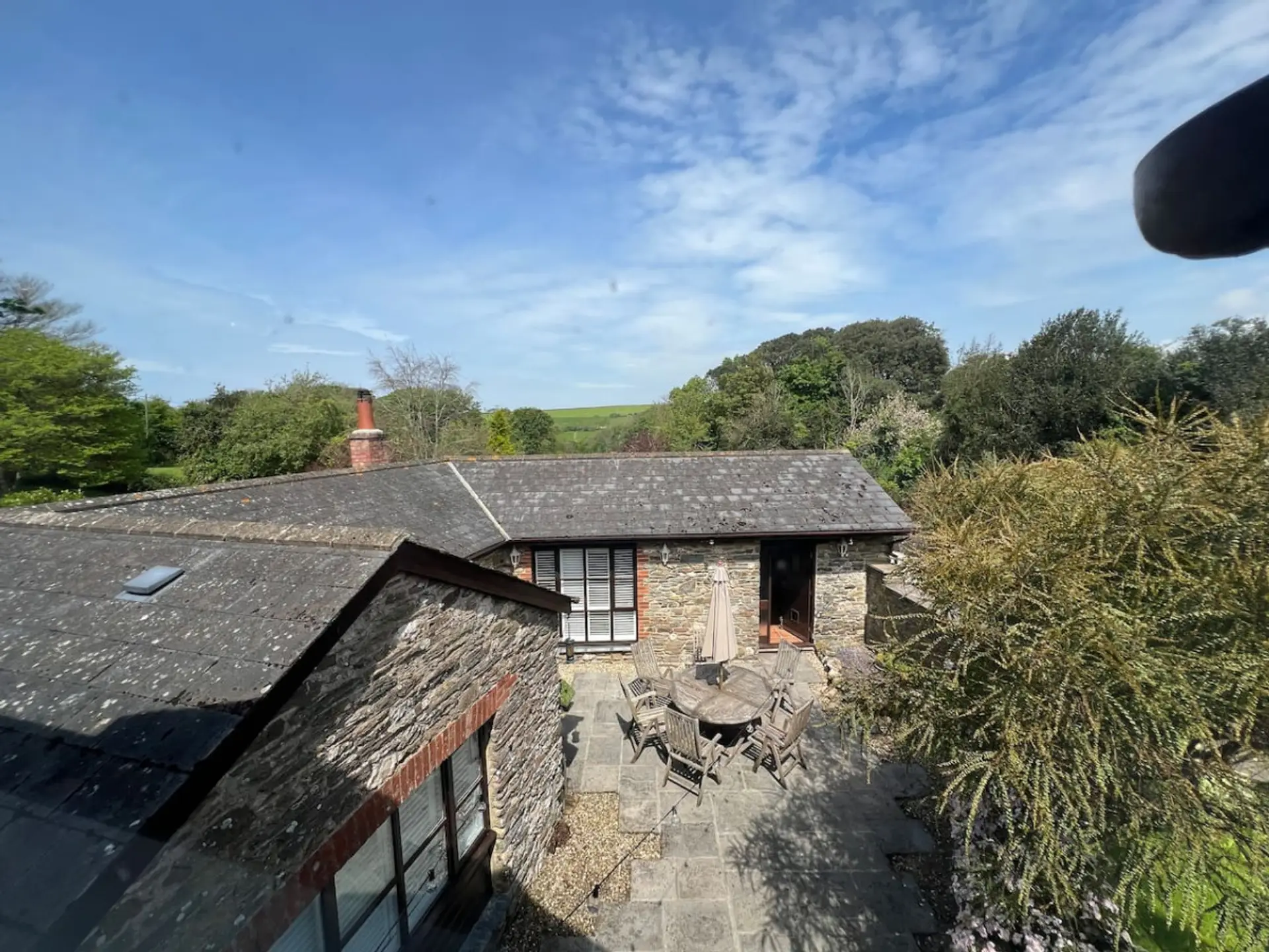 Bacchus Barn, courtyard garden