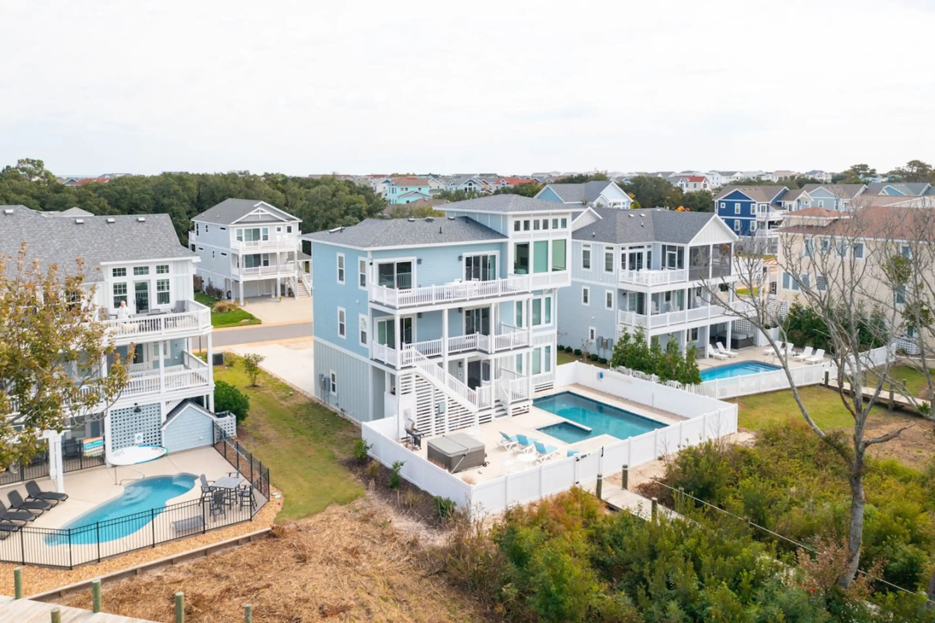 Baydream Believer, a luxurious 7 bedroom, sound front oasis in Corolla. With private dock, pool and hot tub. Perfect family getaway- by Rather Be Properties