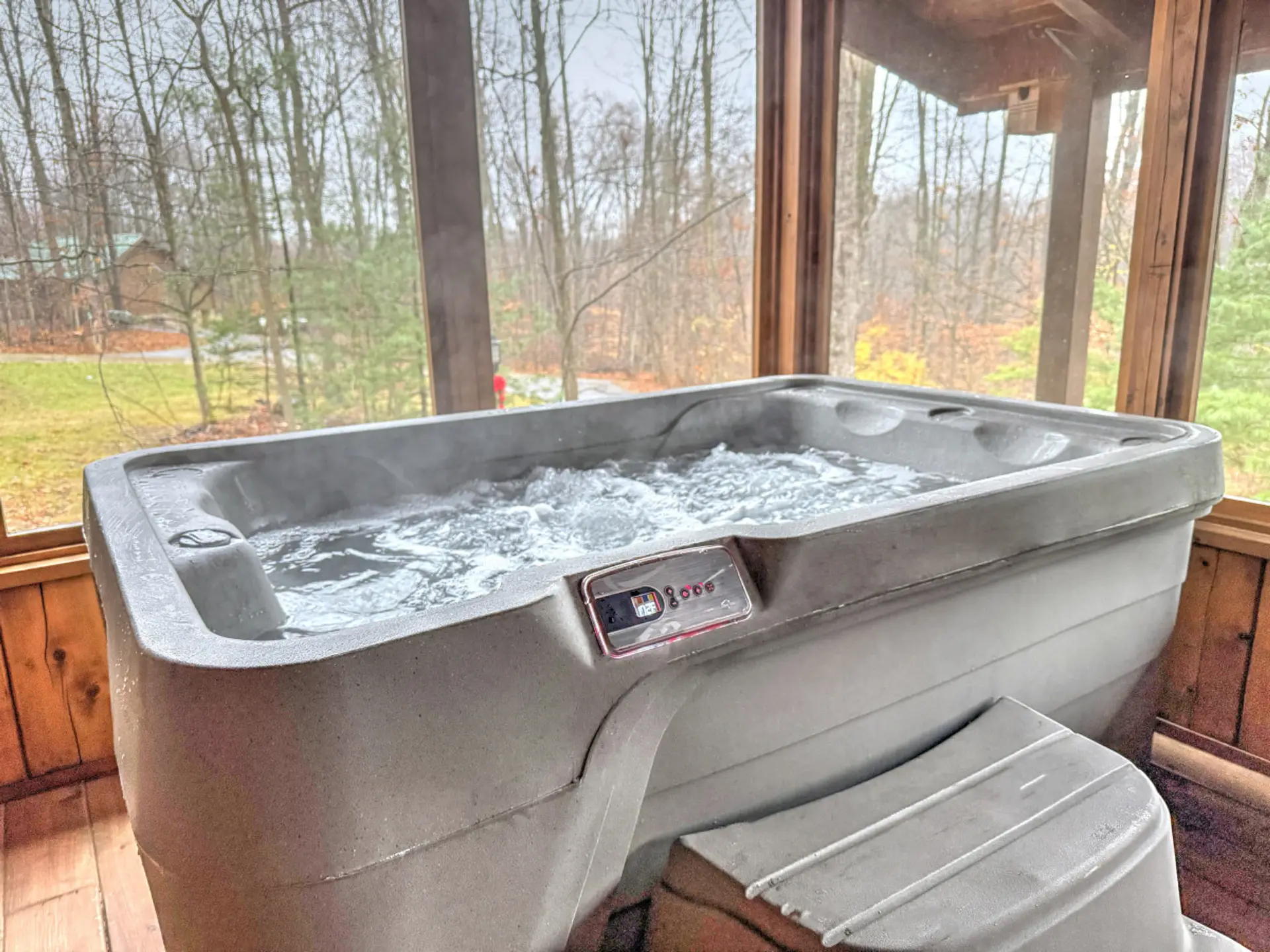 Private Hot Tub on Porch