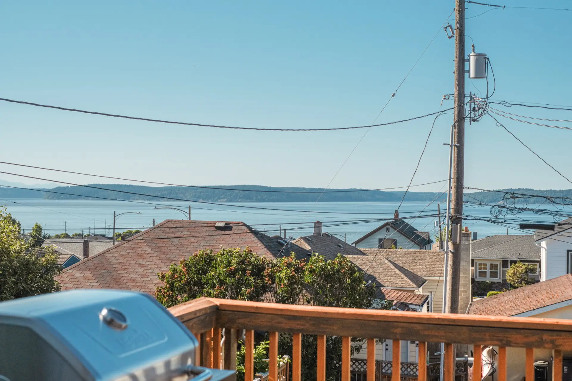 Views from the BBQ on the deck patio