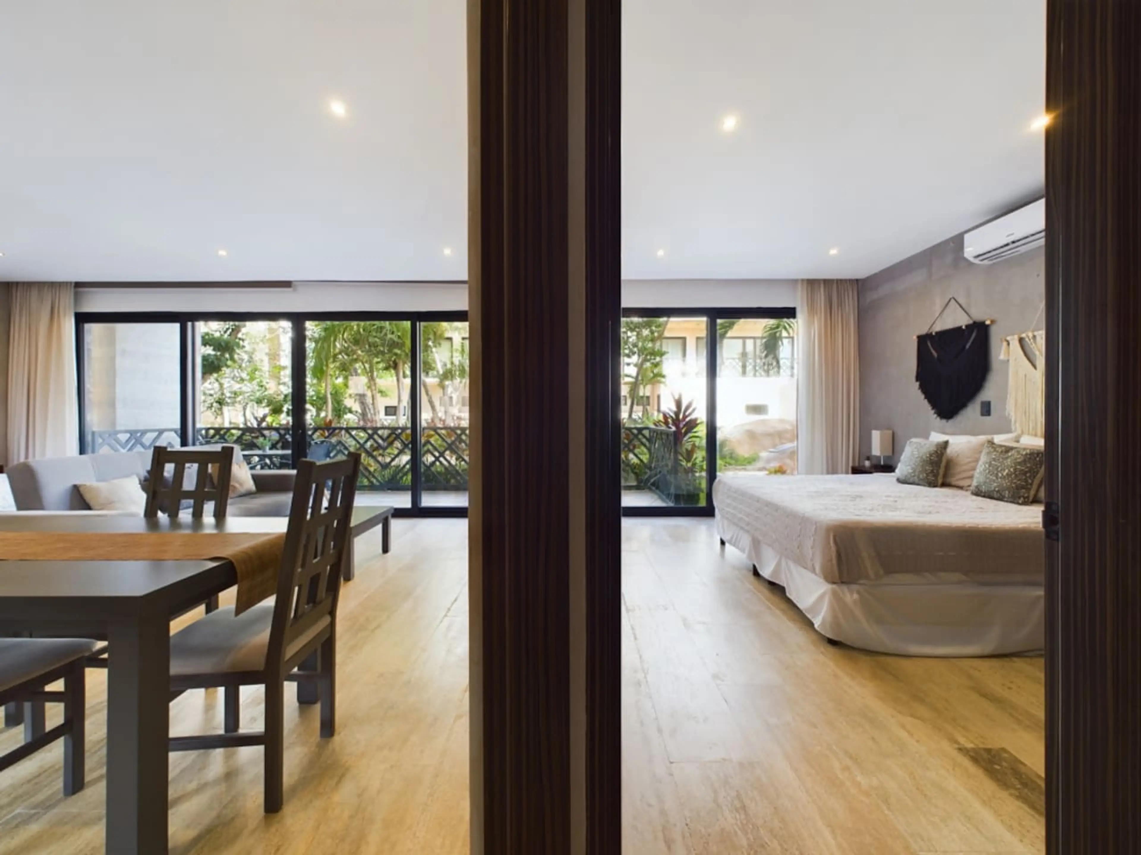 Here is the view as you enter this beautiful apartment with plenty of natural light and space just for you. On of the bedrooms can be operated as an independent studio if you wish so