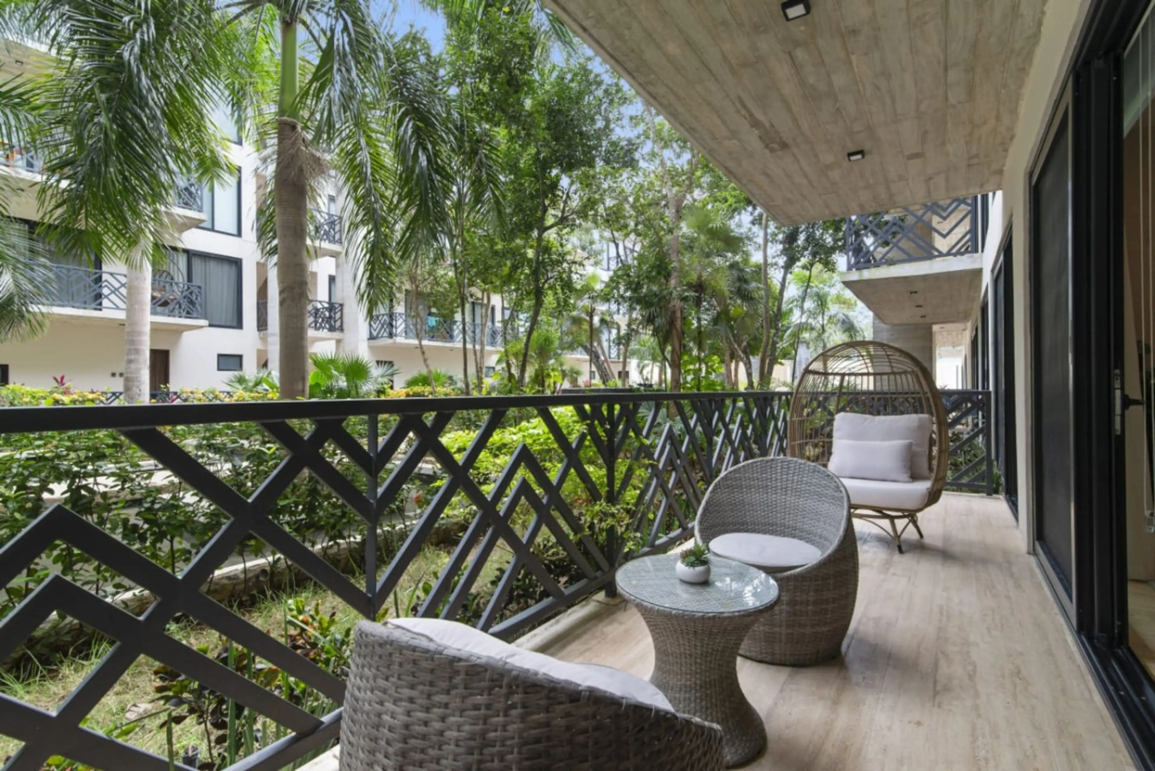 Relax on your private terrace, offering peaceful views of the garden, making it the perfect spot to unwind with a book by your side!