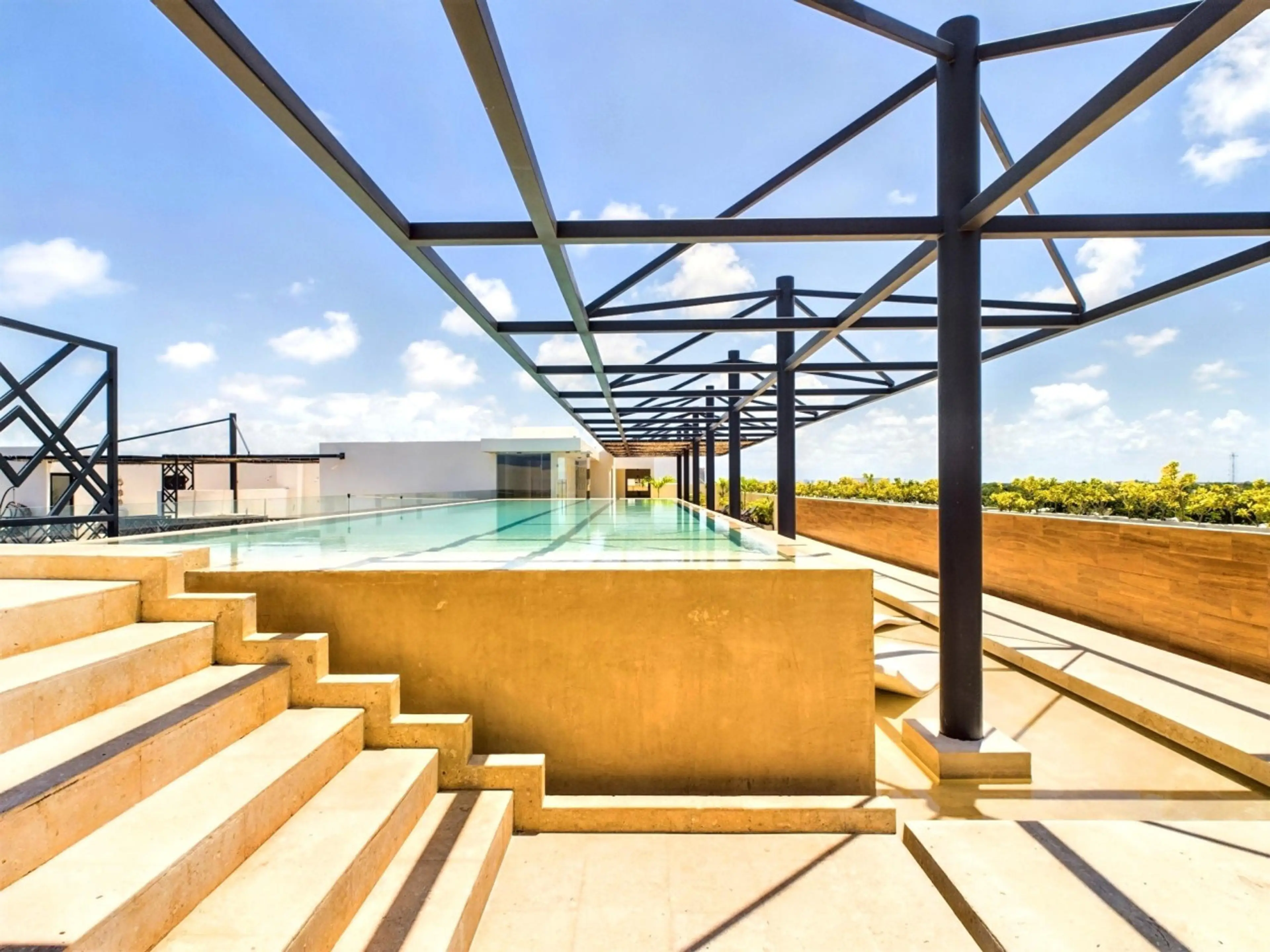 Come enjoy our terrace pool, the perfect place to relax and soak up the atmosphere. It’s a cozy haven where you can cool off and make lasting memories.