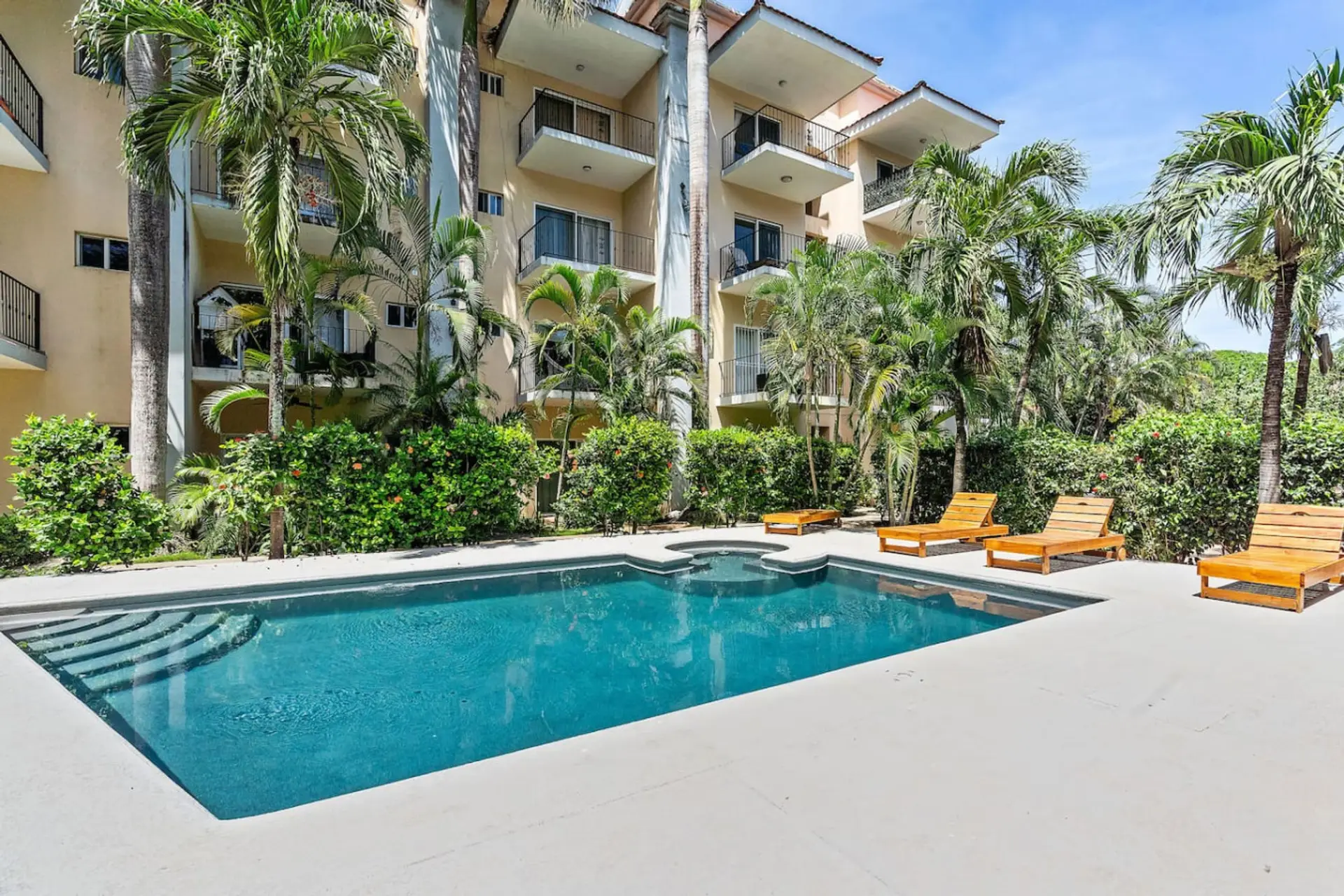 Large swimming pool