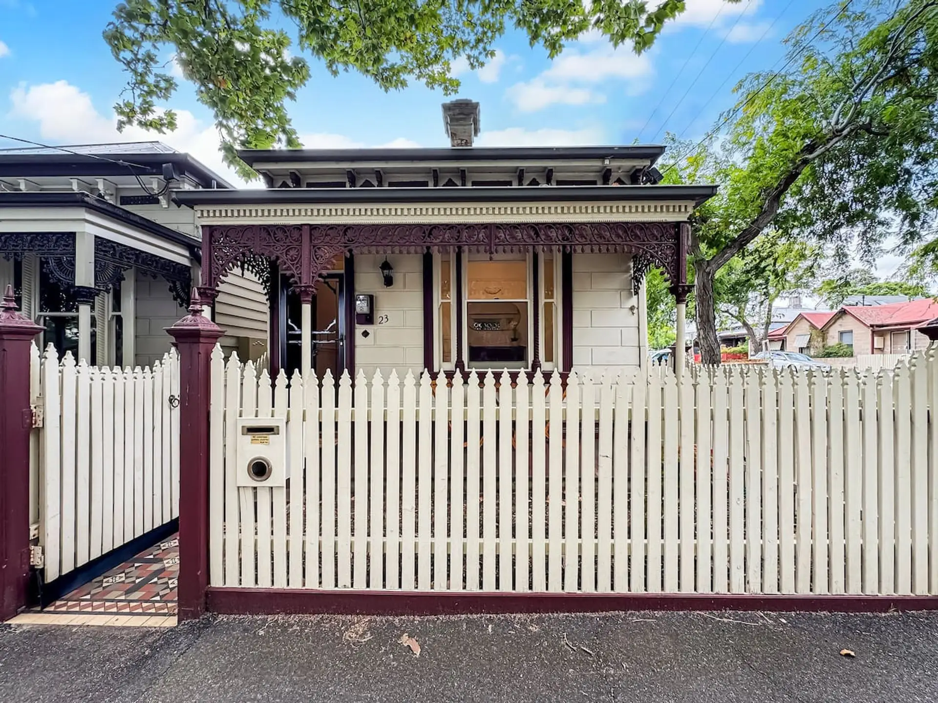 Set on the corner & opposite a park