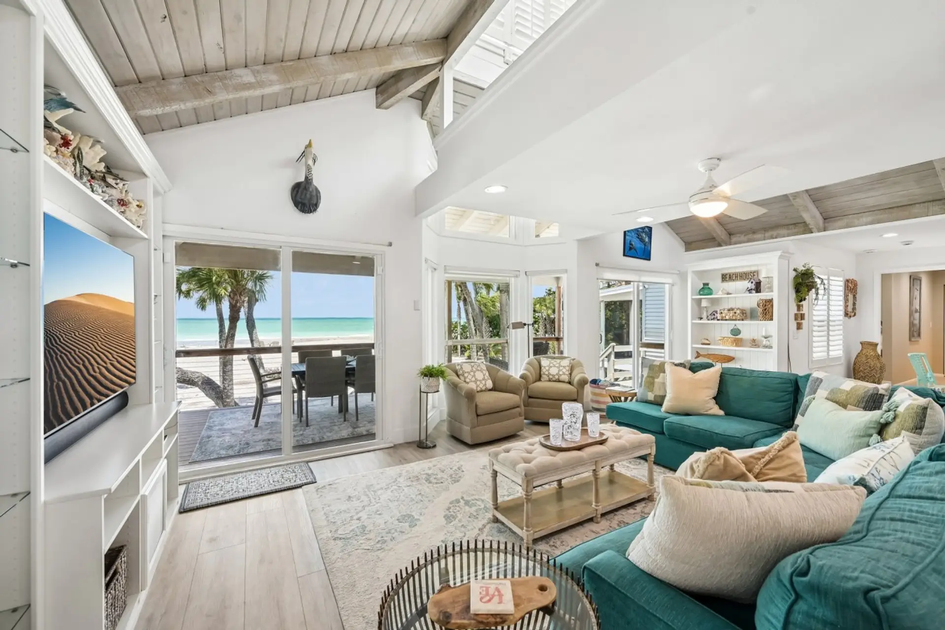 Living room with view