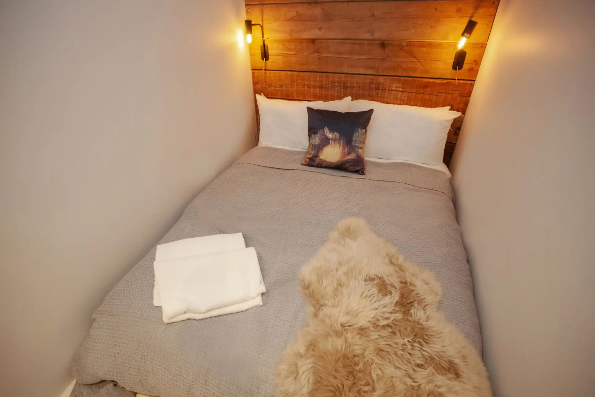 Your cozy loft bedroom awaits in this unique Cardiff aparthotel