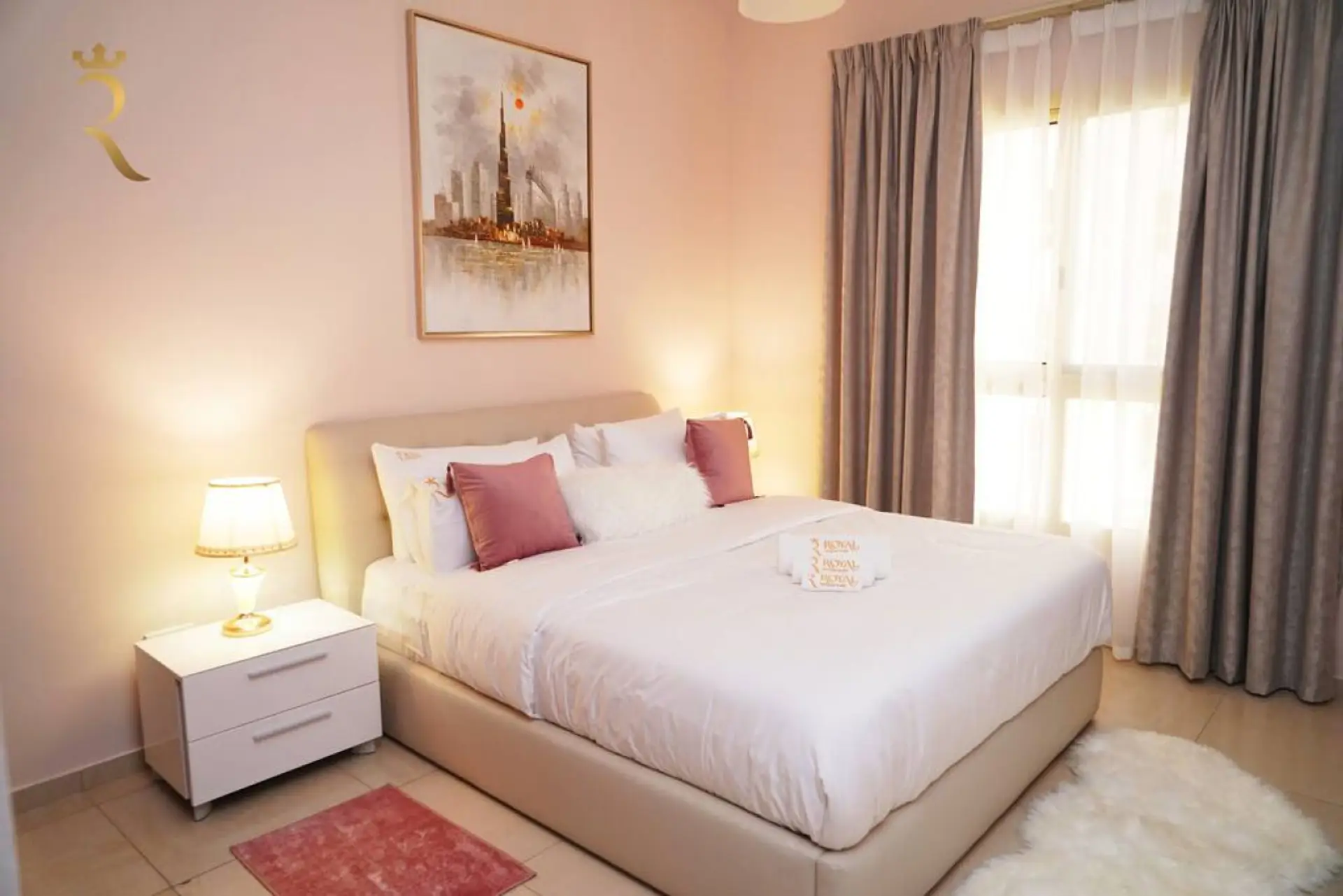 Escape to serenity in our cozy bedroom, a haven of simplicity and comfort. Unwind with your favorite shows on the TV, and experience tranquility like never before. Welcome to your peaceful retreat.