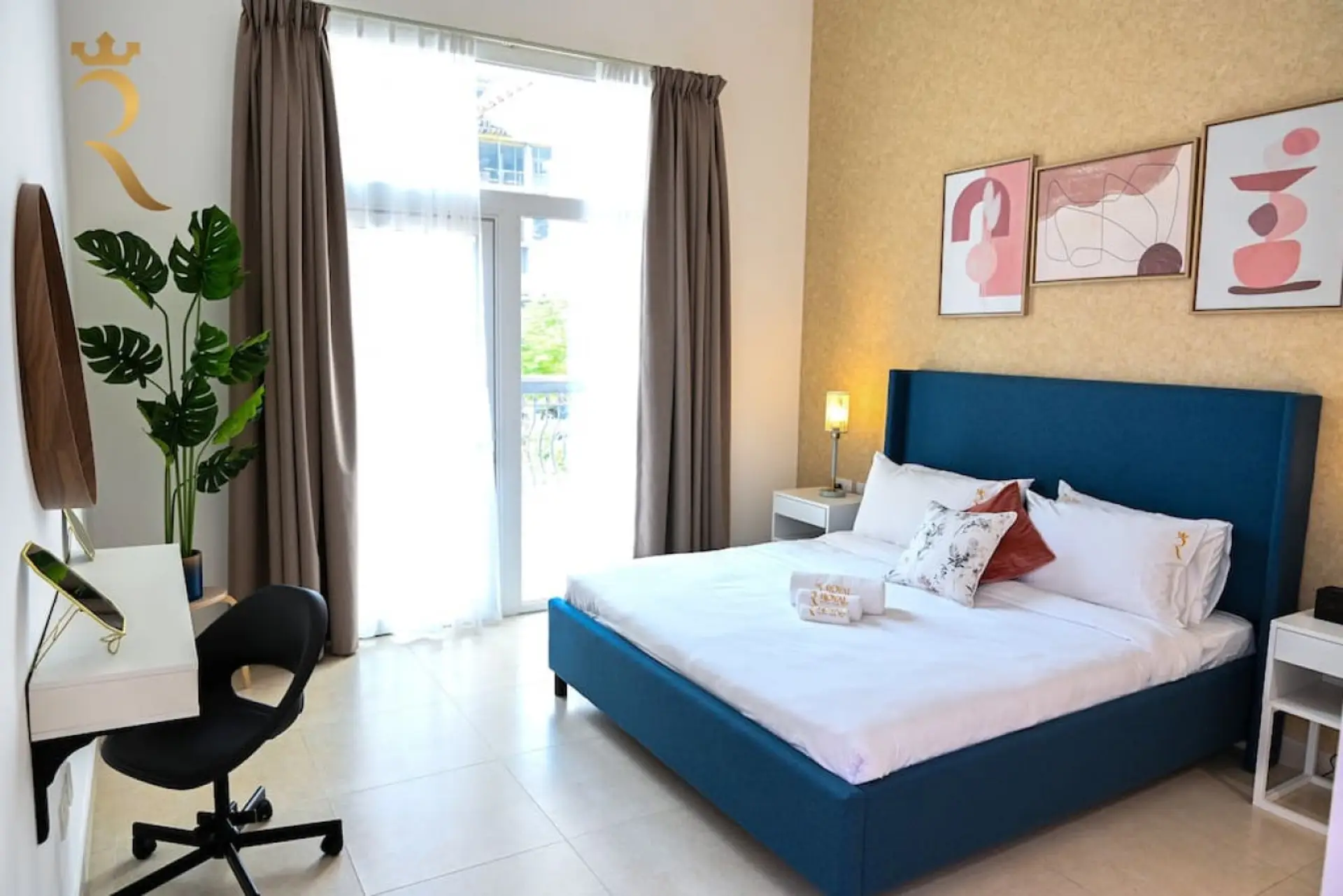 Your peaceful escape begins in this serene bedroom
