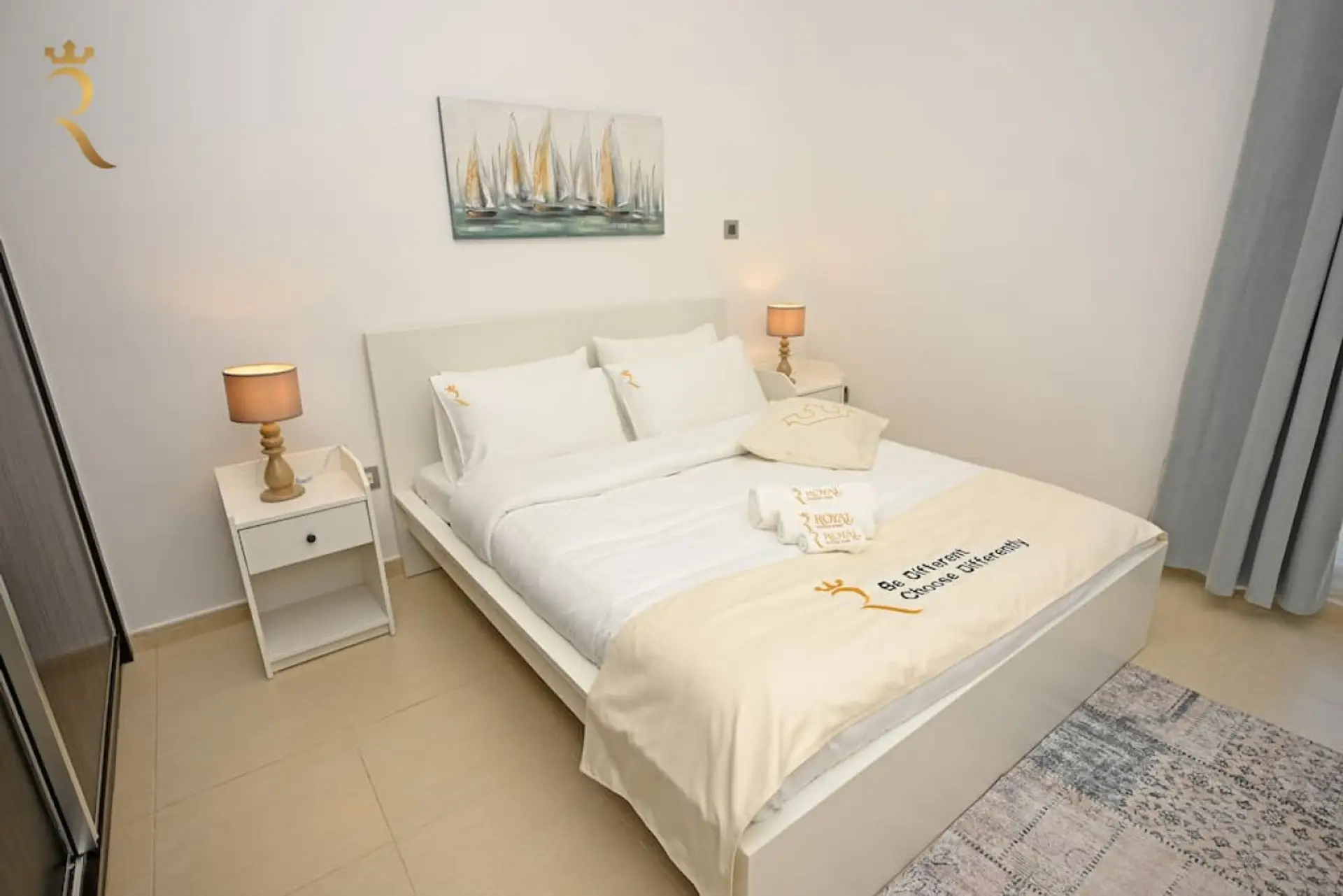 Wake up refreshed in a cozy retreat.