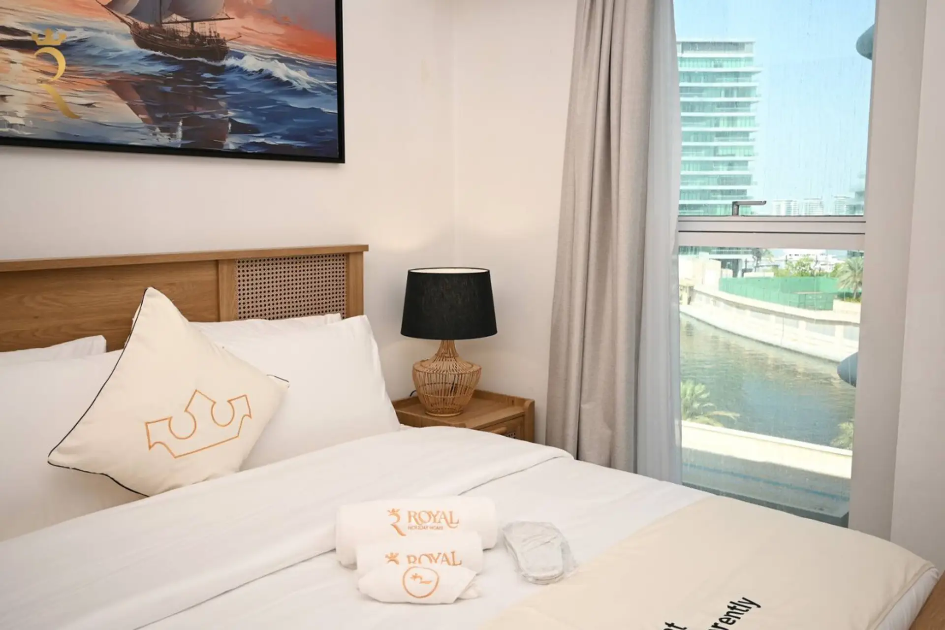 Escape to serenity in our cozy bedroom, a haven of simplicity and comfort. Unwind with your favorite shows on the TV, and experience tranquility like never before. Welcome to your peaceful retreat.