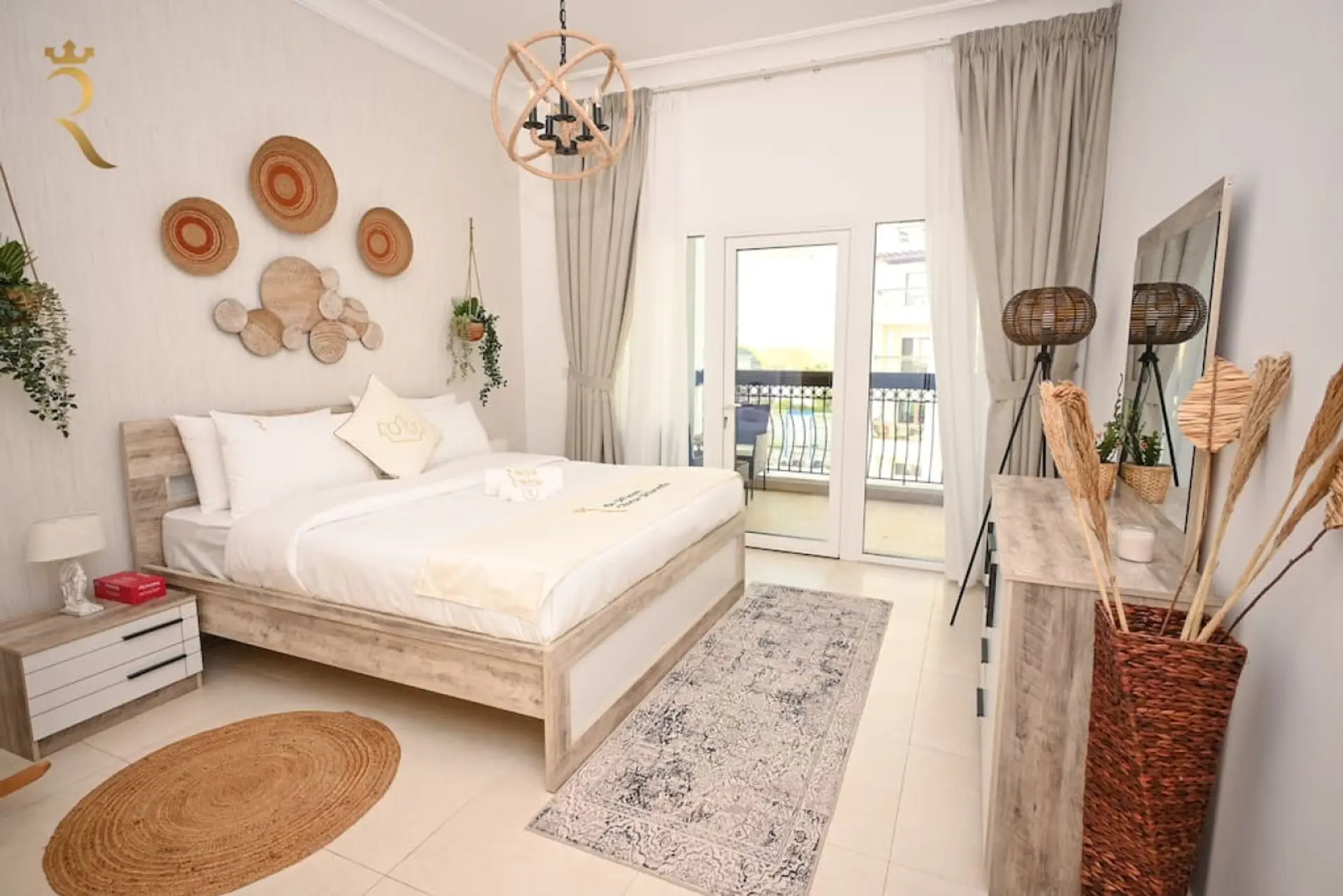 Escape to serenity in our cozy bedroom, a haven of simplicity and comfort. Unwind with your favorite shows on the TV, and experience tranquility like never before. Welcome to your peaceful retreat.