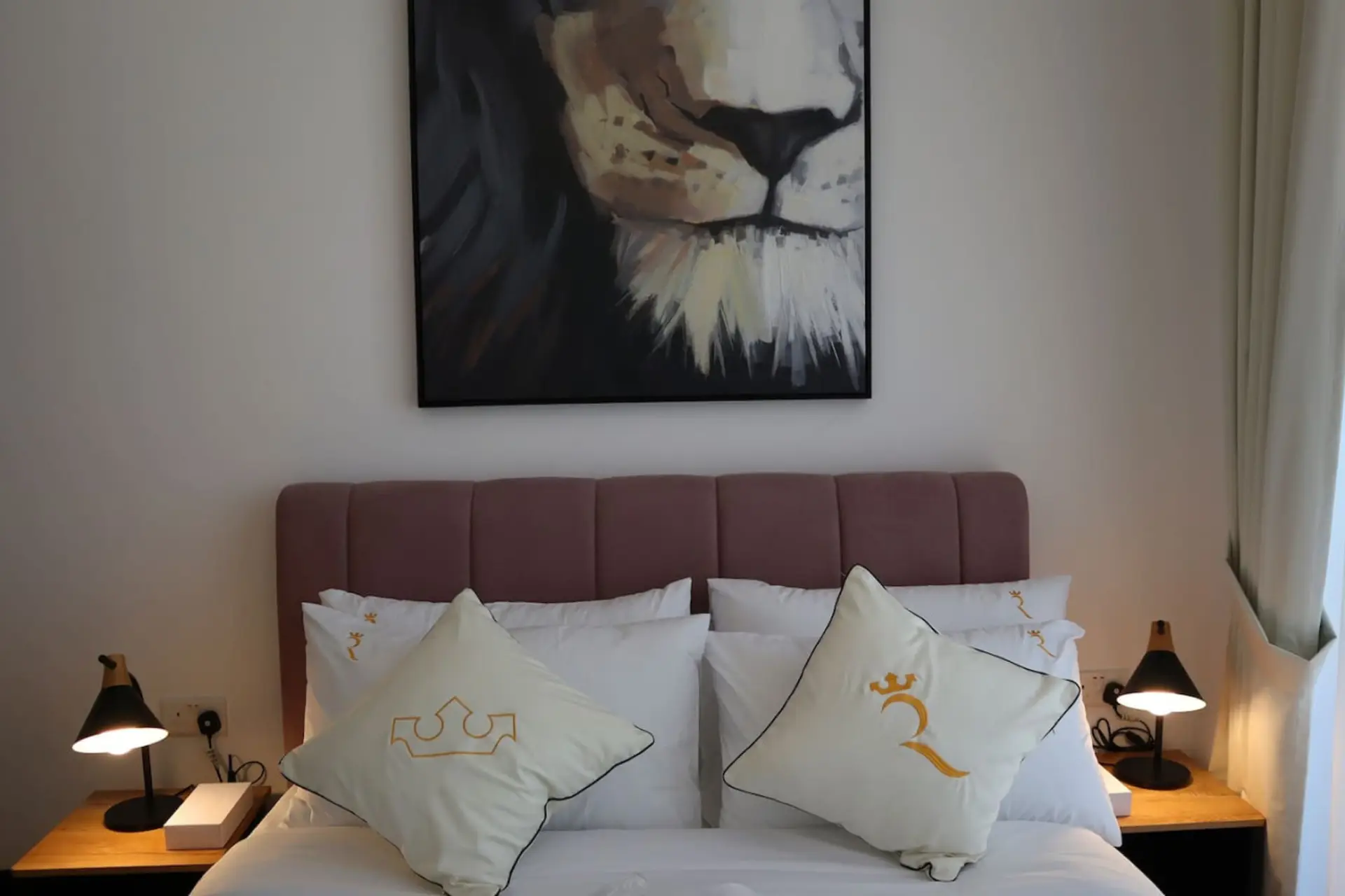 A bedroom where every detail, from bedding to decor, is curated for a tranquil and luxurious atmosphere.