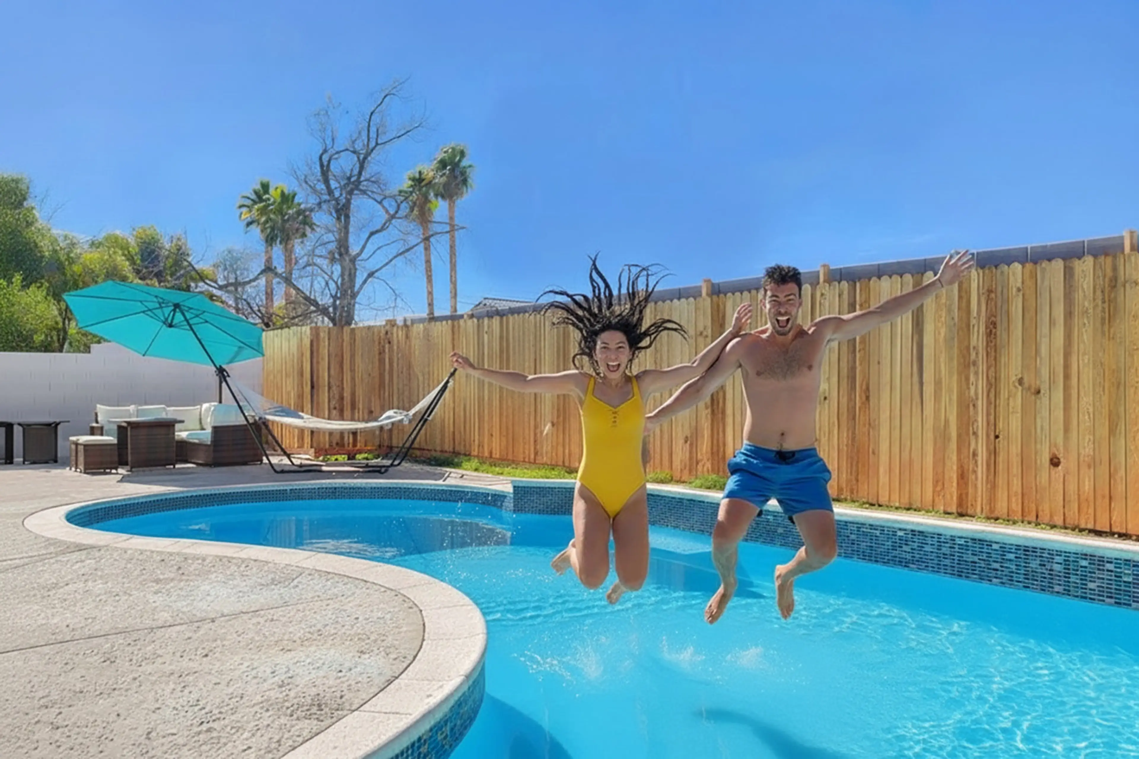 The splash is epic as you both hit the water laughing, adrenaline pumping from your synchronized jump. Sometimes the best vacation memories happen when you stop posing and start playing