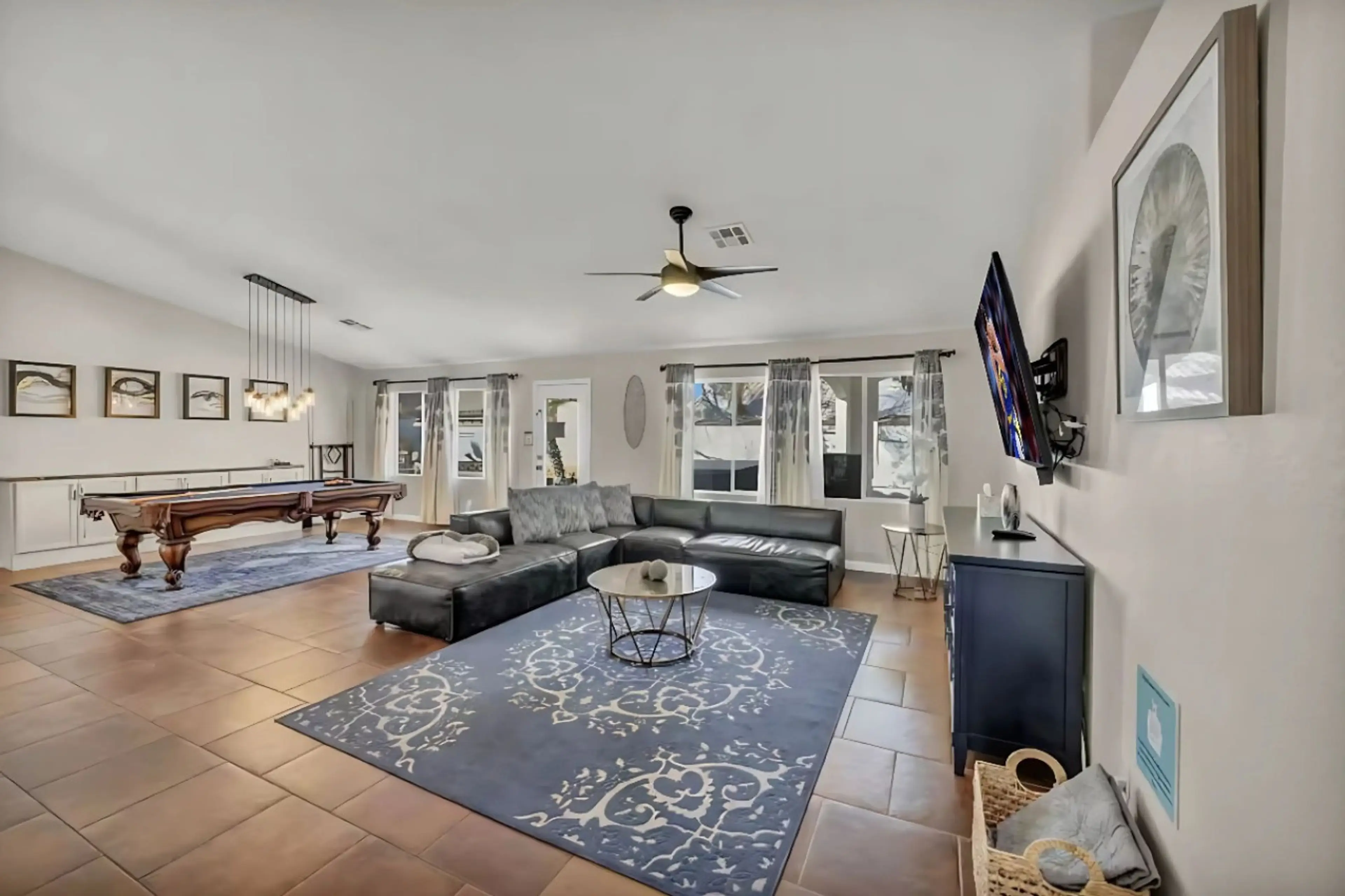 Your family will love the spacious open layout! Enjoy fun pool tournaments, relax together on the comfy sectional for movie nights, and create lasting memories. Plenty of room for everyone to unwind and connect!