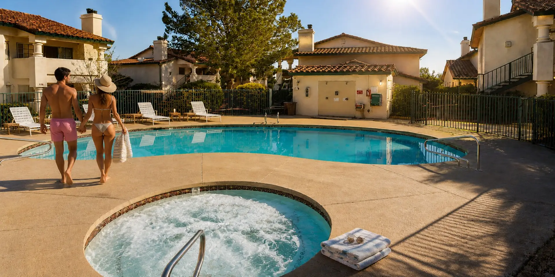 Spend the afternoon by the community pool, unwind in the hot tub, or relax in a lounge chair with your favorite book. A great spot to slow down and enjoy the sunshine.
