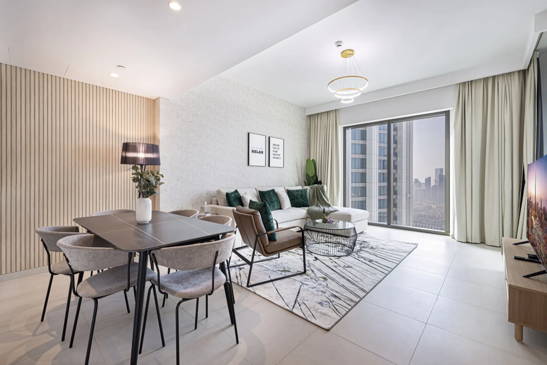 Bright Living Room with Amazing Views