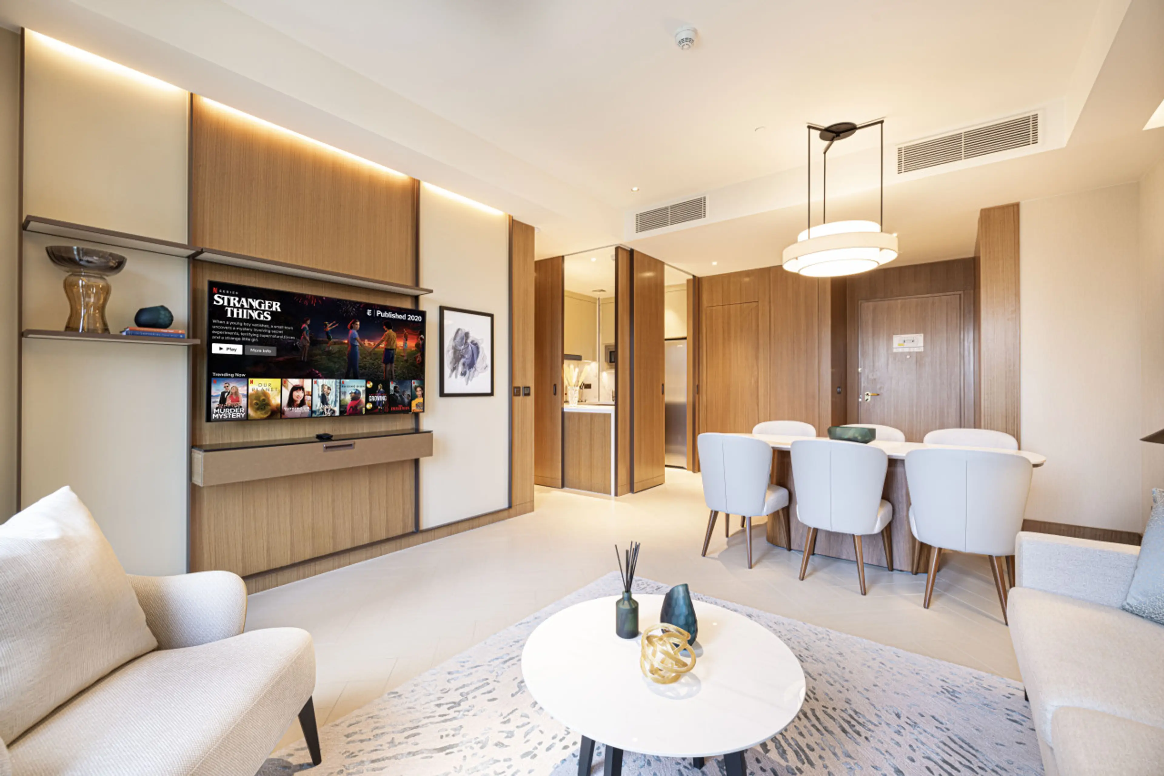 Bright and modern living space for ultimate comfort