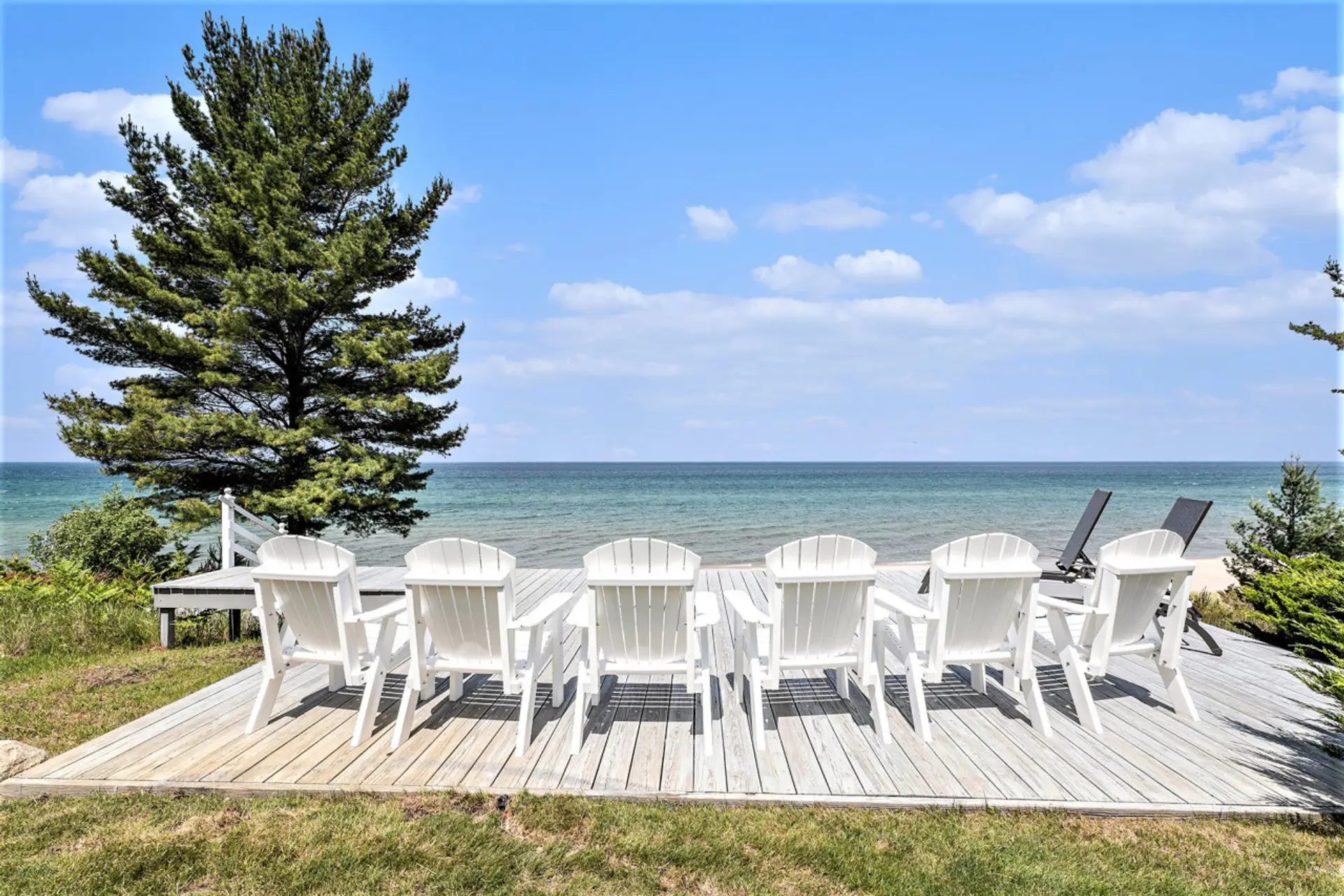 View of Lake Michigan from upper deck