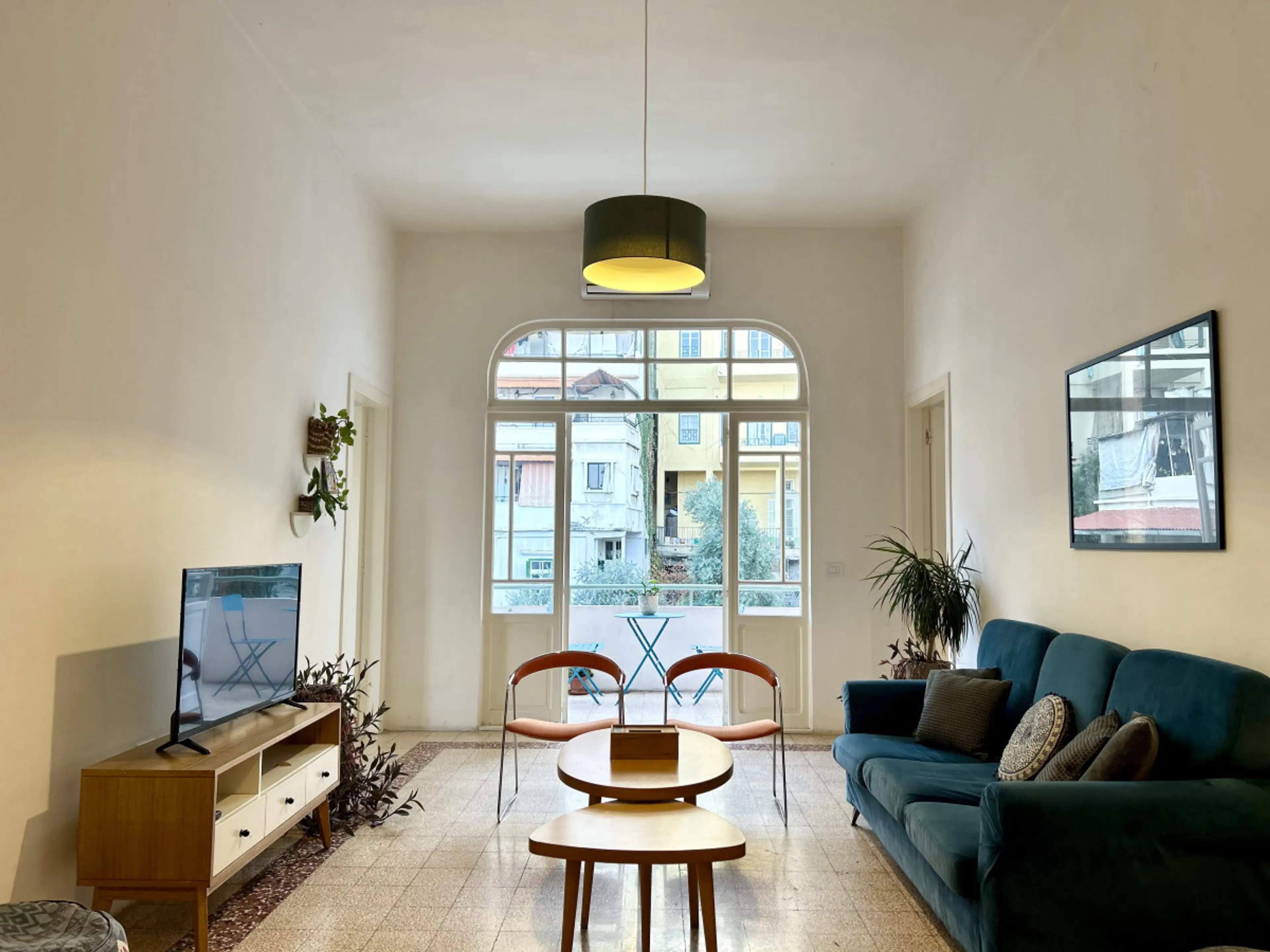 a cozy lounge area with a smart TV and plenty of space to unwind