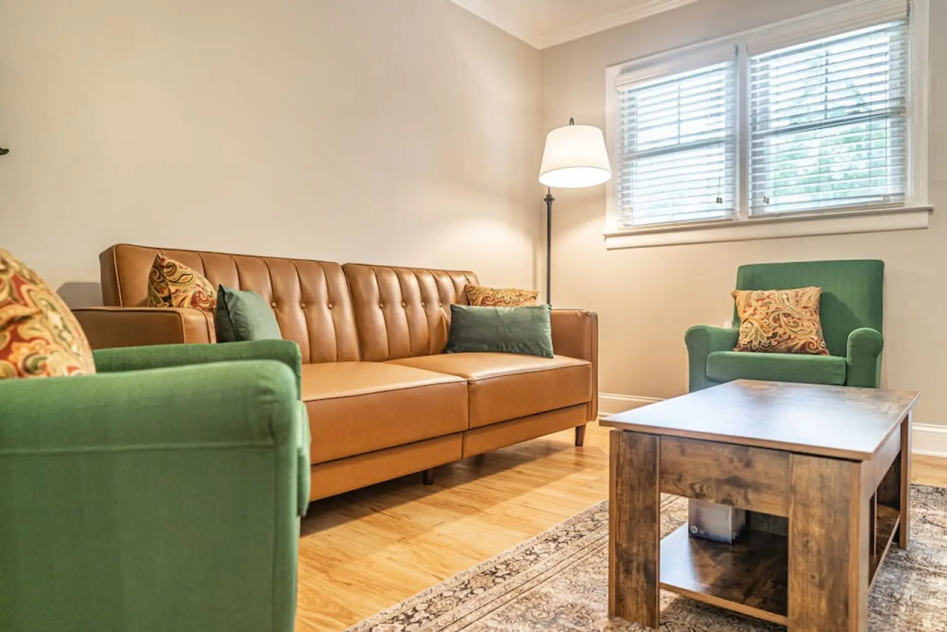 Step into this beautifully appointed living space.