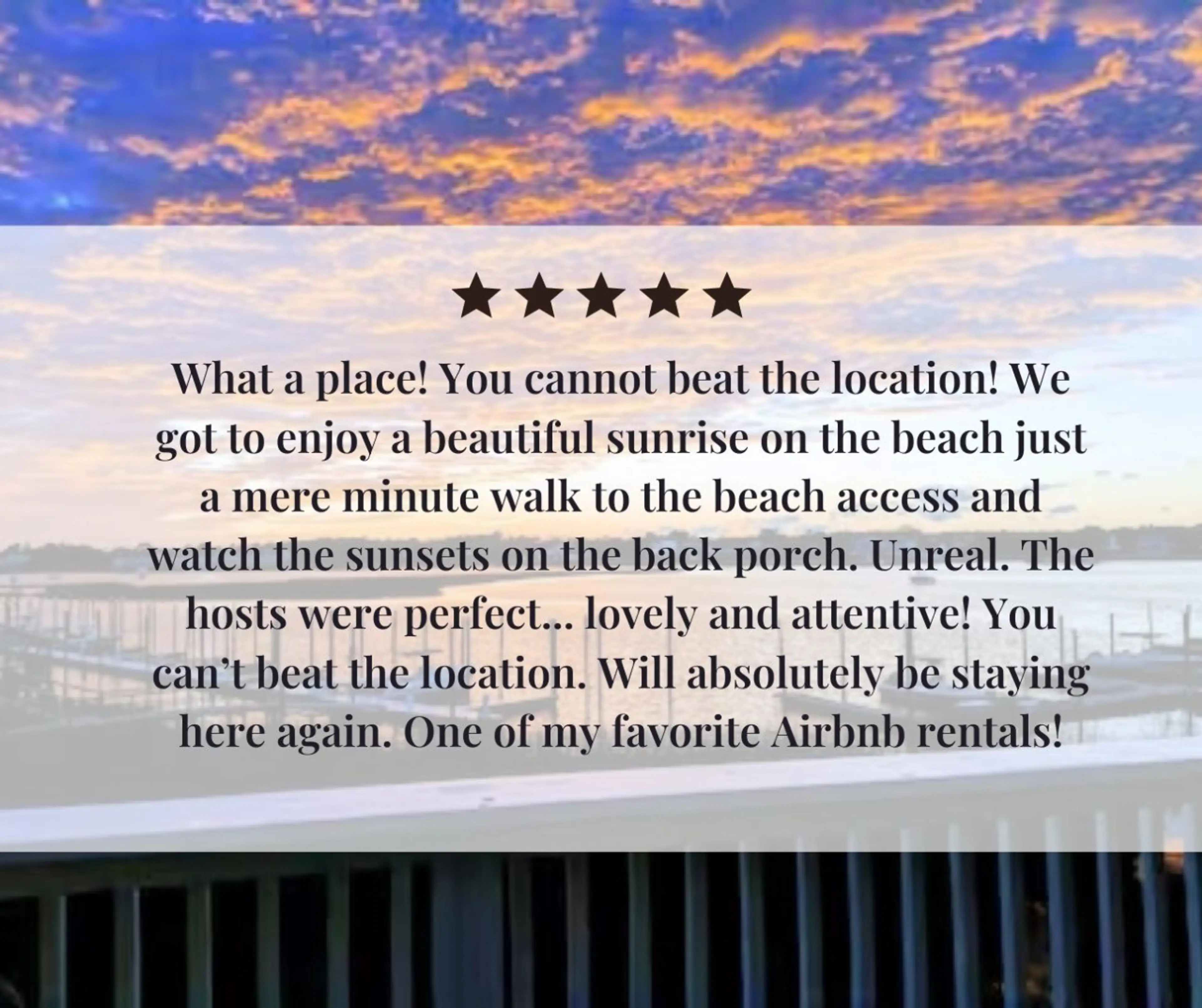 One of our guest reviews