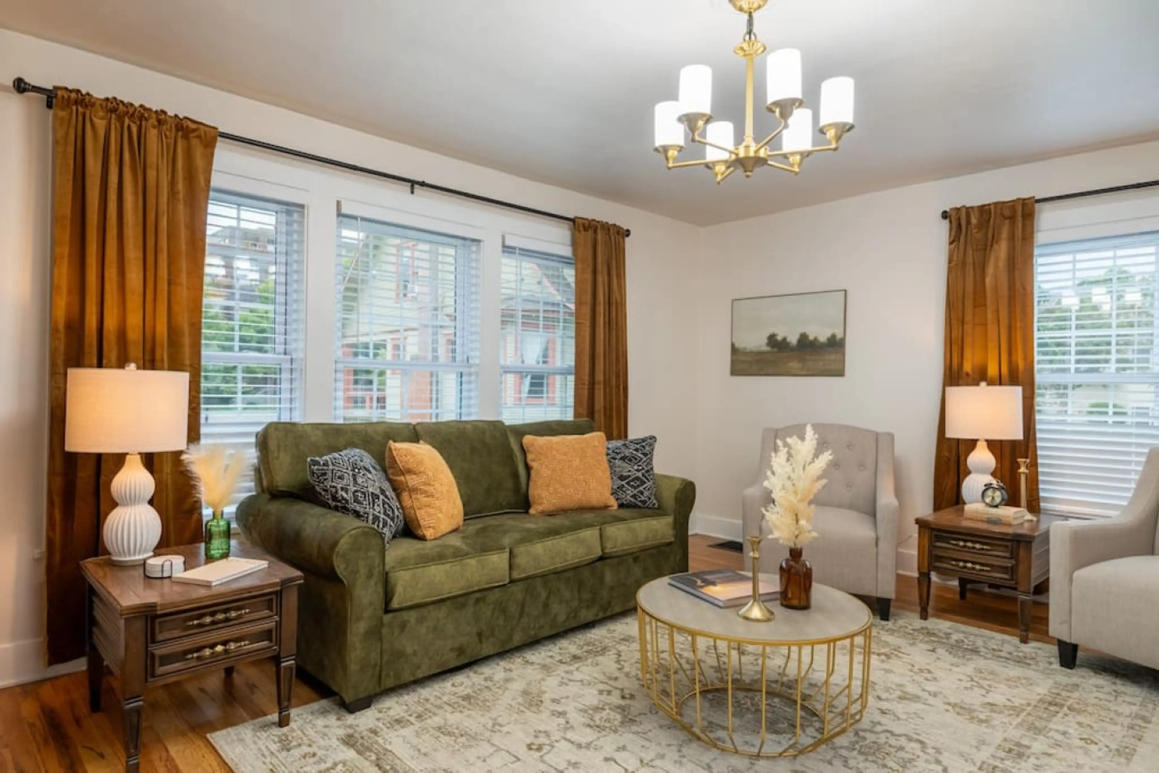 spacious living room