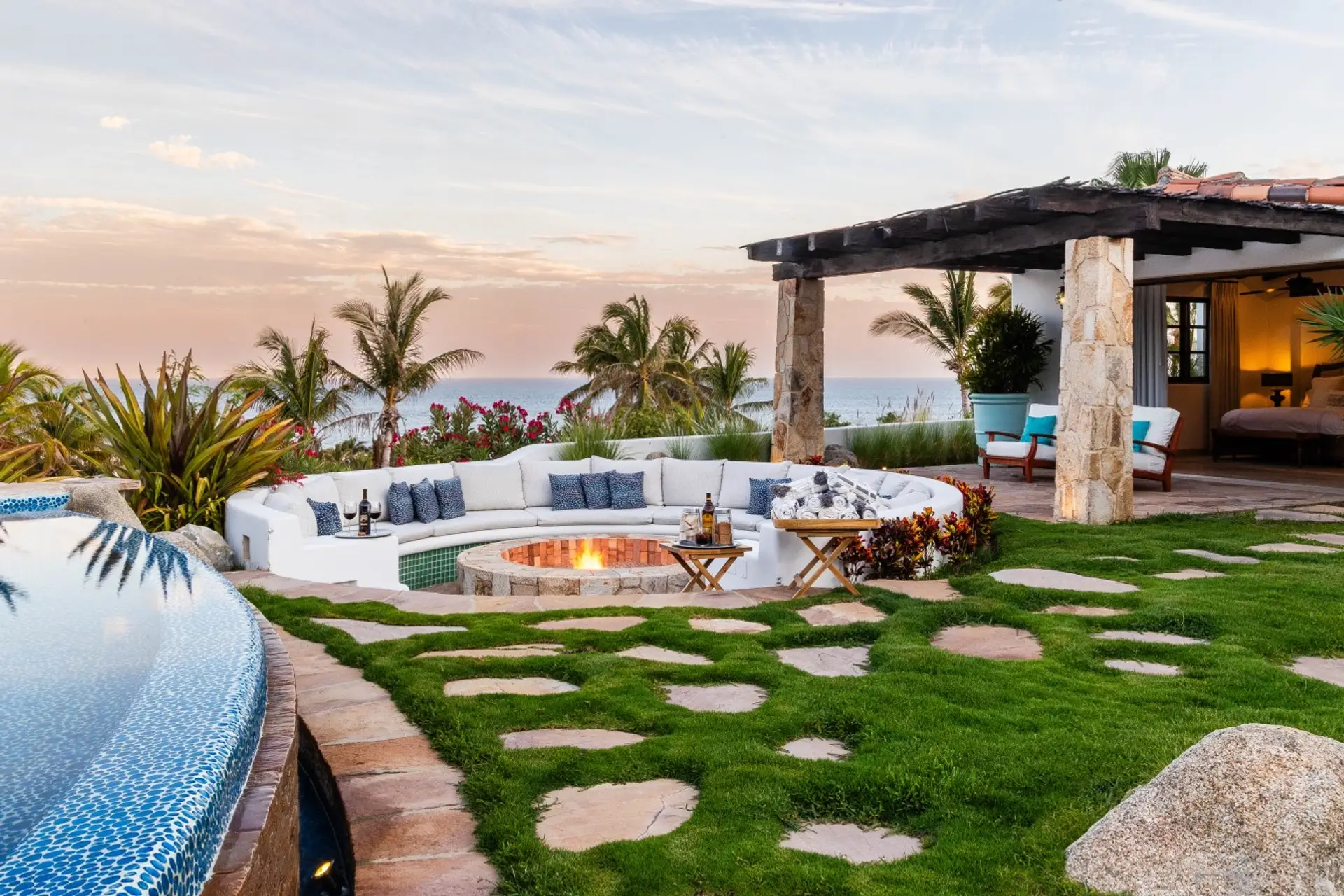 Ocean View Fire Pit Lounge