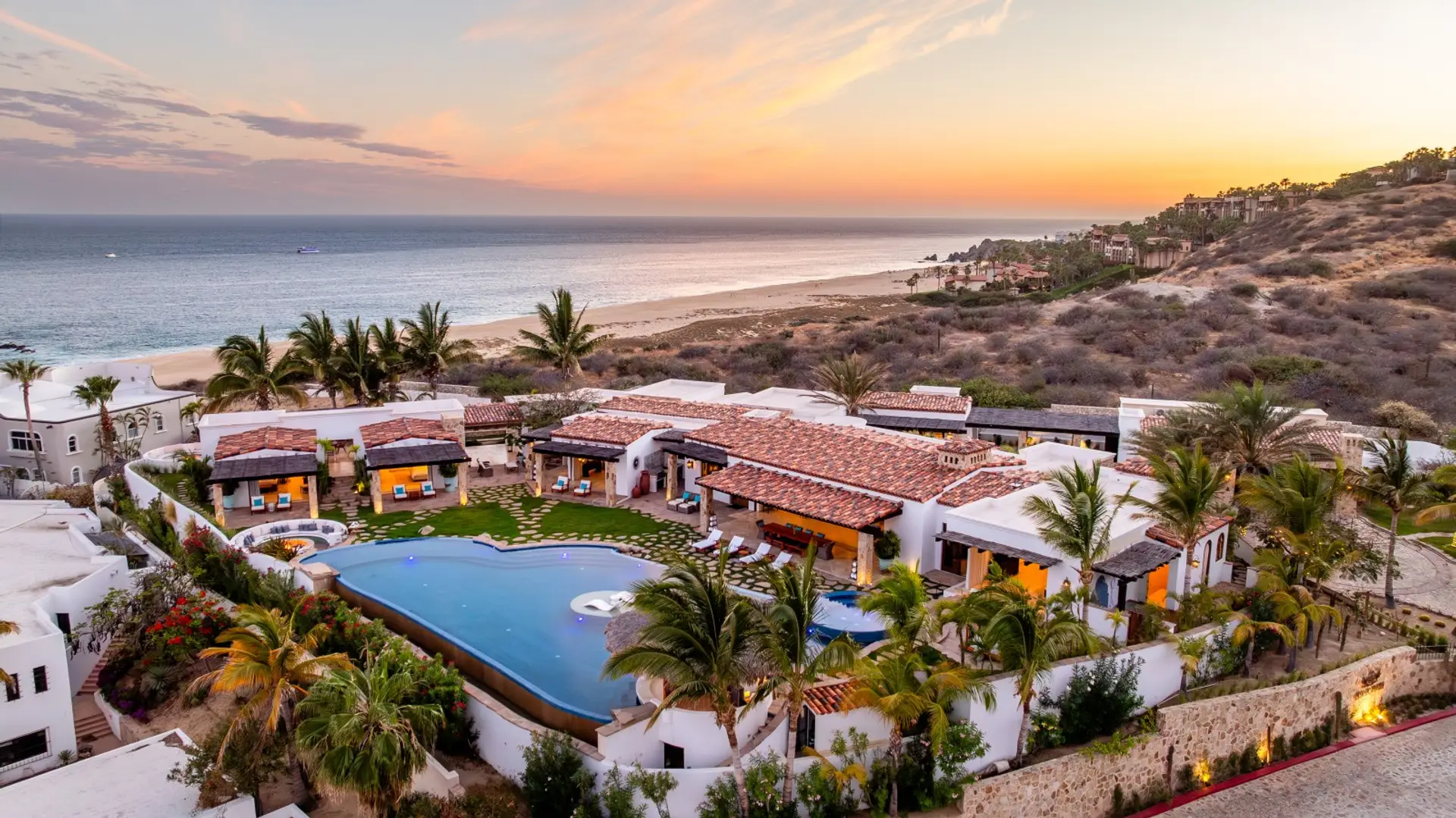 Villa de Karma at Sunset