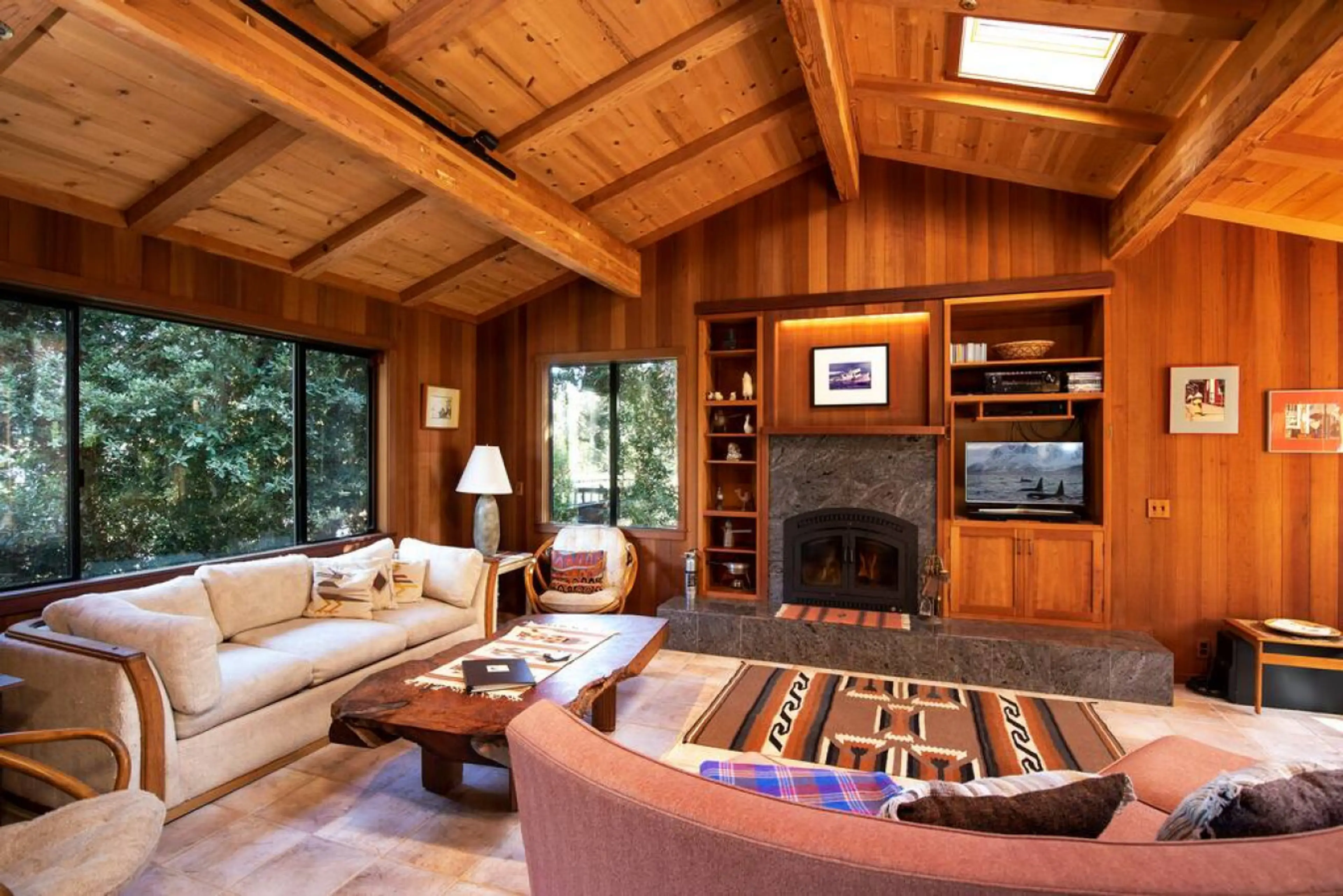 Living Room with Fireplace